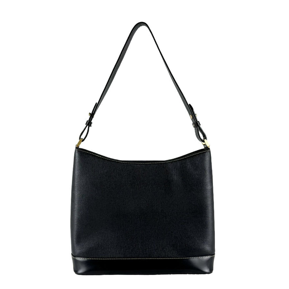 Burberry Black Leather Shoulder Bag (Pre-Owned)