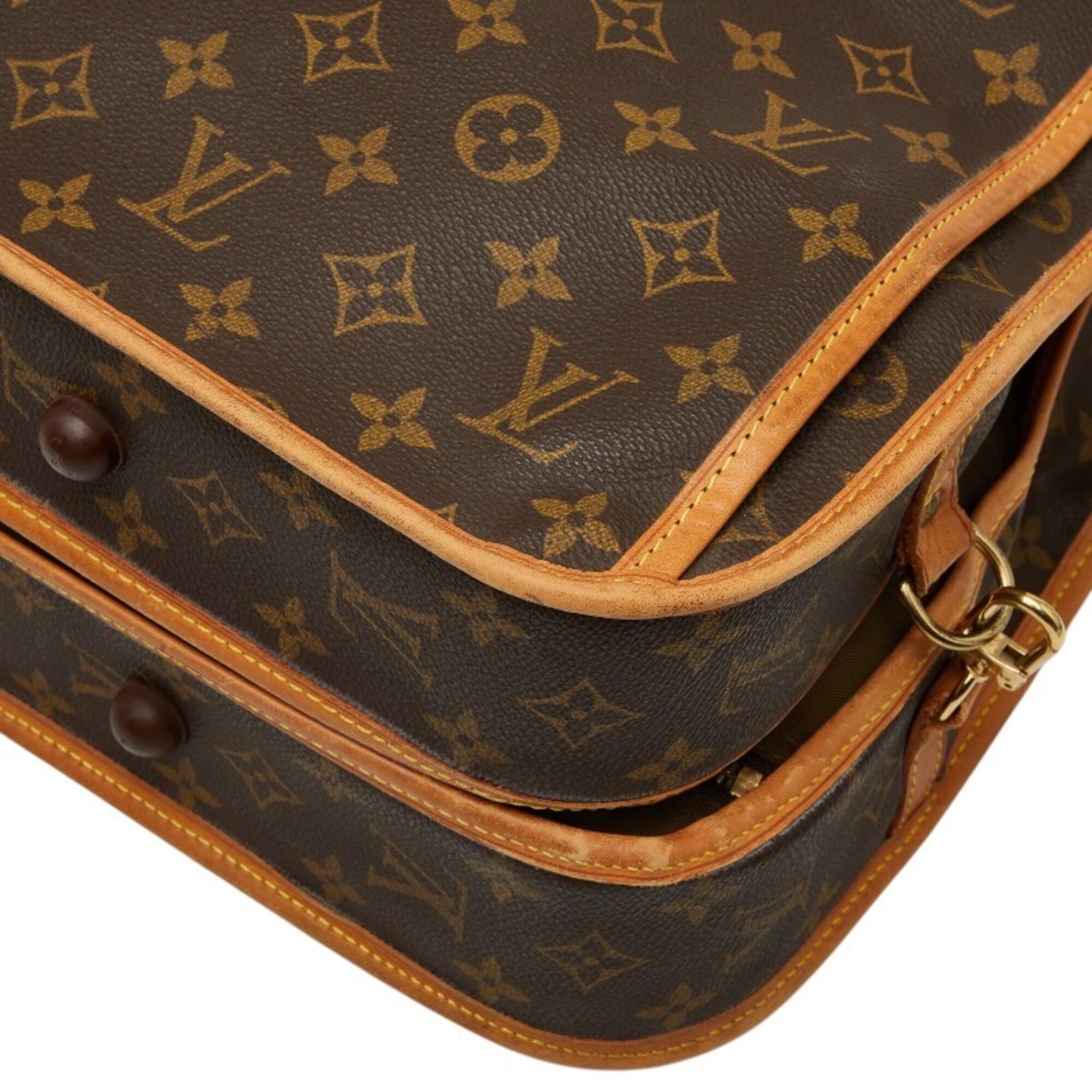 Louis Vuitton Monogram Brown Pvc Leather Garment Case (Pre-Owned)