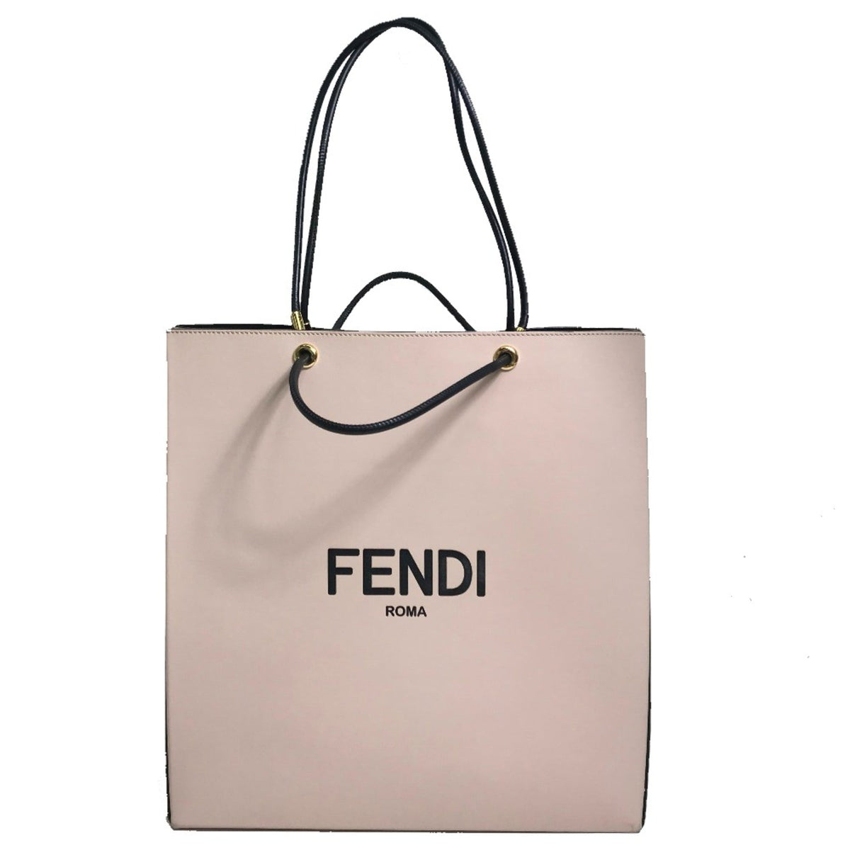 Fendi Pink Leather Tote Bag (Pre-Owned)