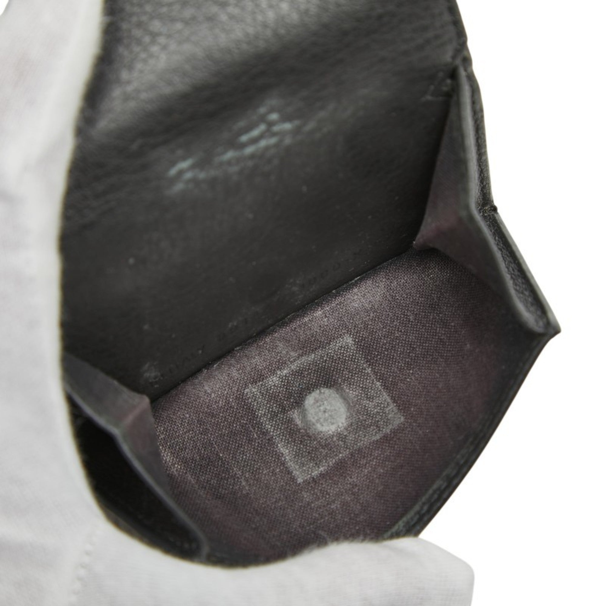 Balenciaga Black Leather Wallet (Tri-Fold) (Pre-Owned)