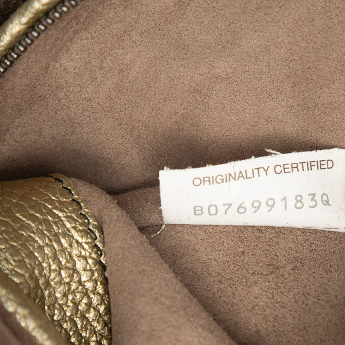 Bottega Veneta Gold Leather Shoulder Bag (Pre-Owned)
