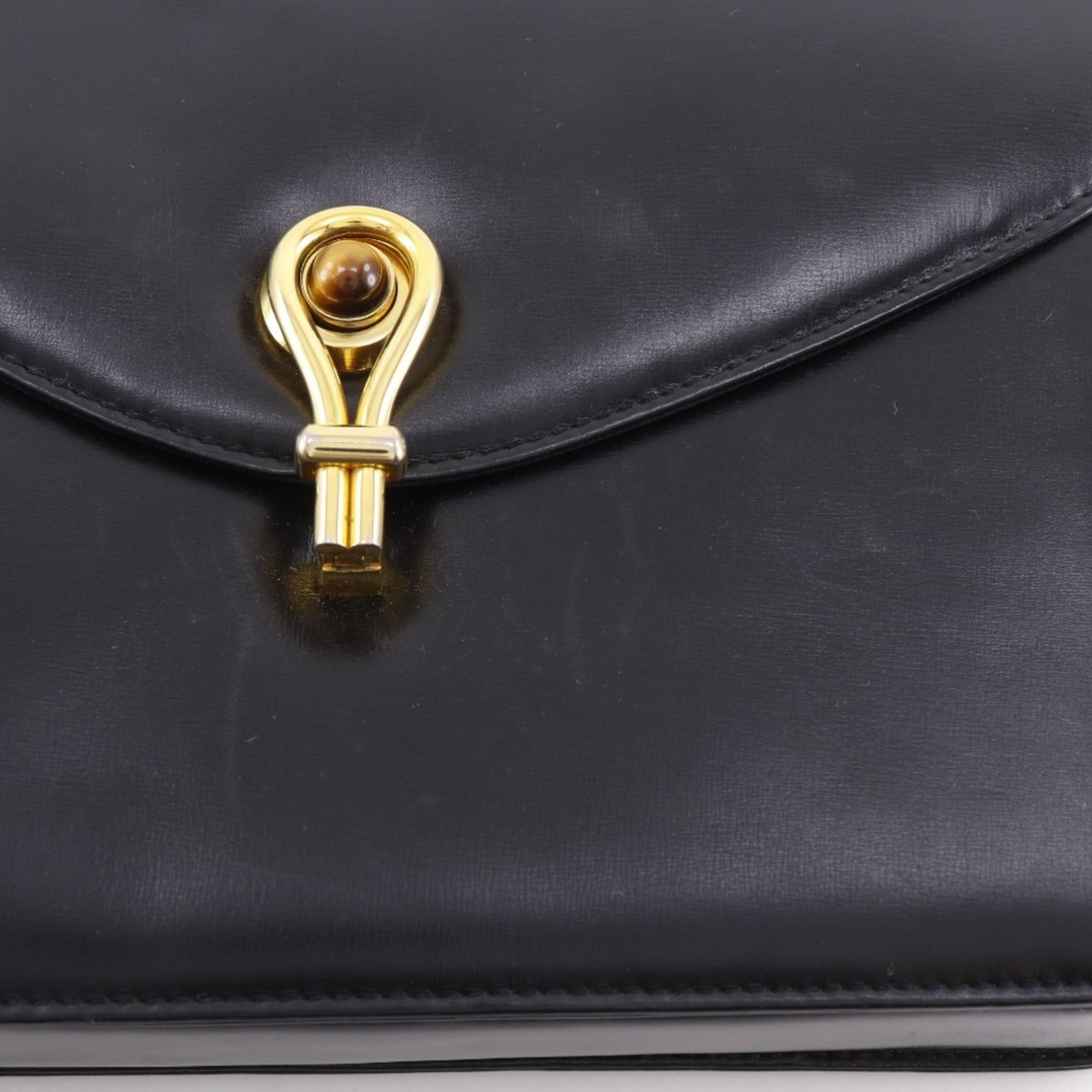 Gucci Black Leather Shoulder Bag (Pre-Owned)
