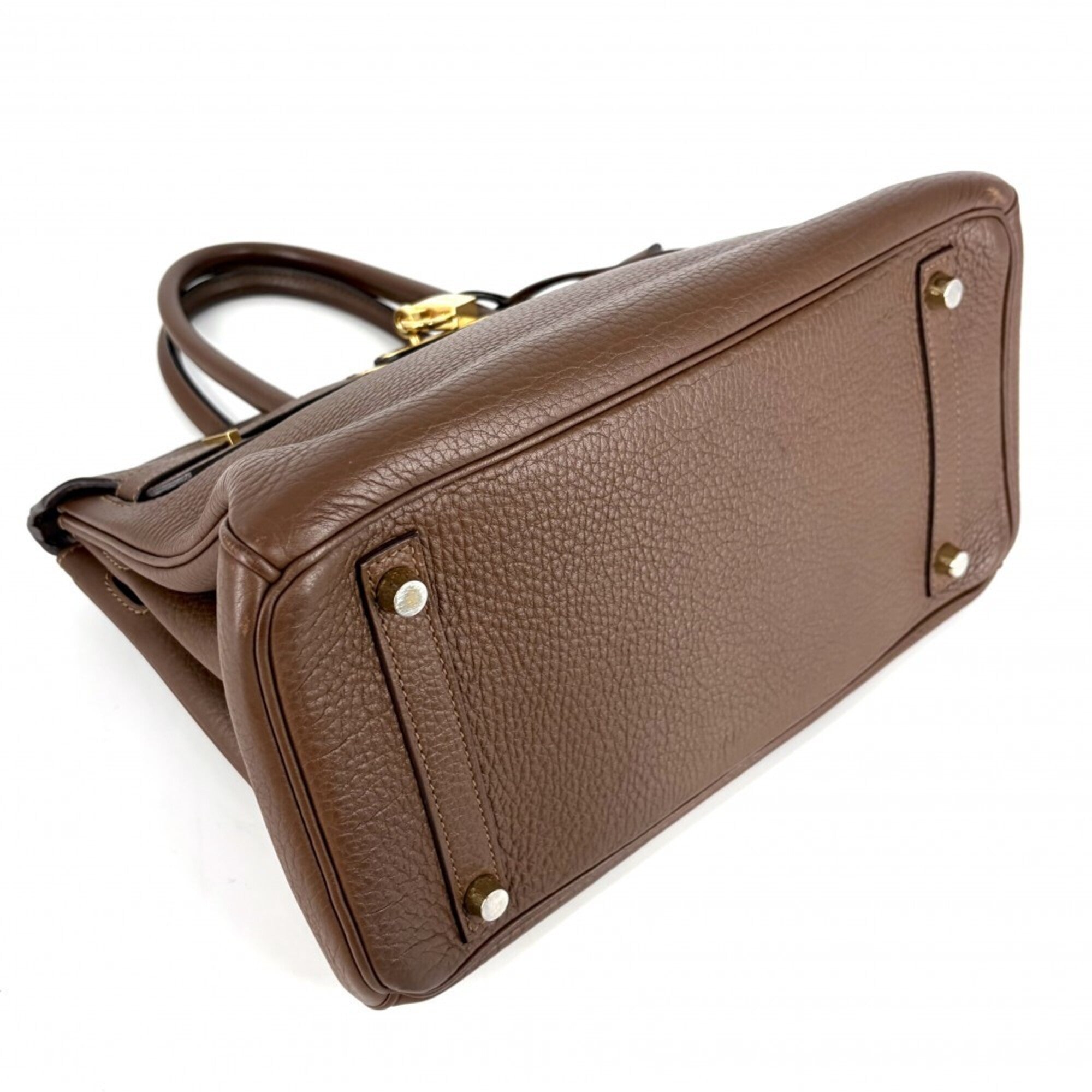 Hermes Birkin Brown Leather Handbag (Pre-Owned)