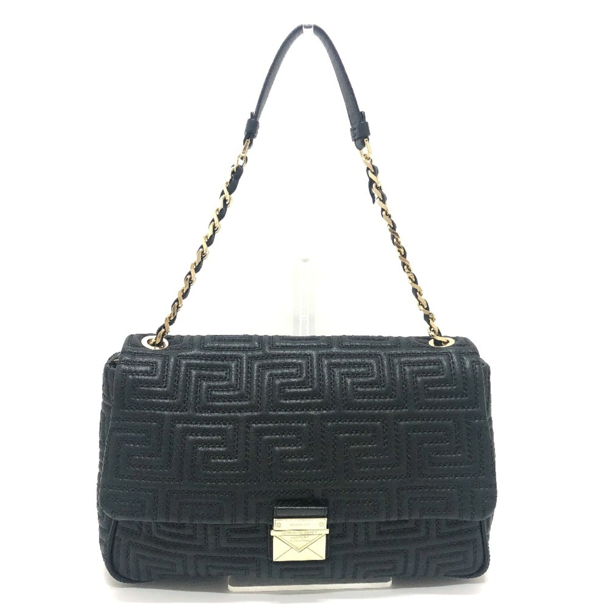 Valentino Black Leather Handbag Shoulder Bag (Pre-Owned)