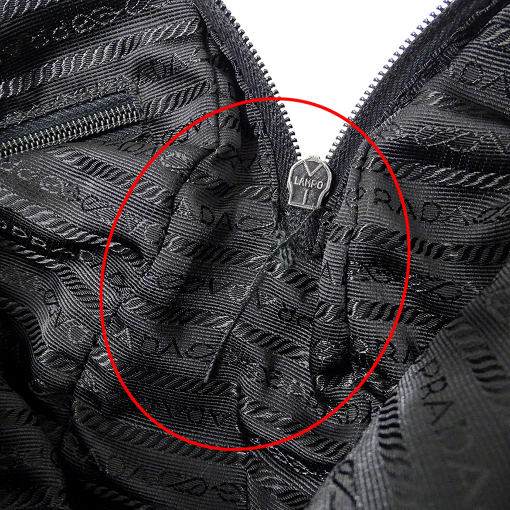 Prada Black Nylon Handbag (Pre-Owned)