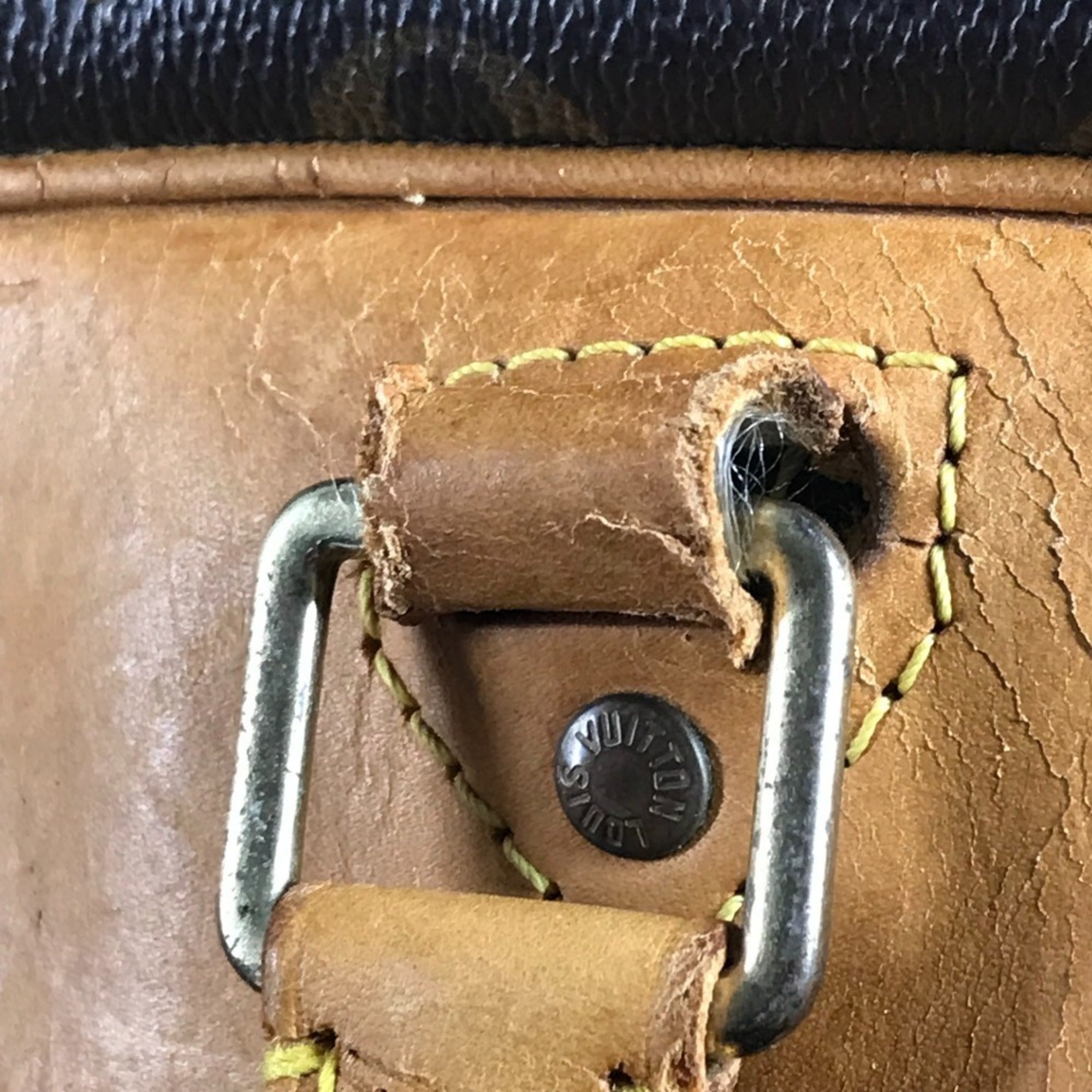 Louis Vuitton Brown Monogram Boston Bag Handbag Tote Bag (Pre-Owned)