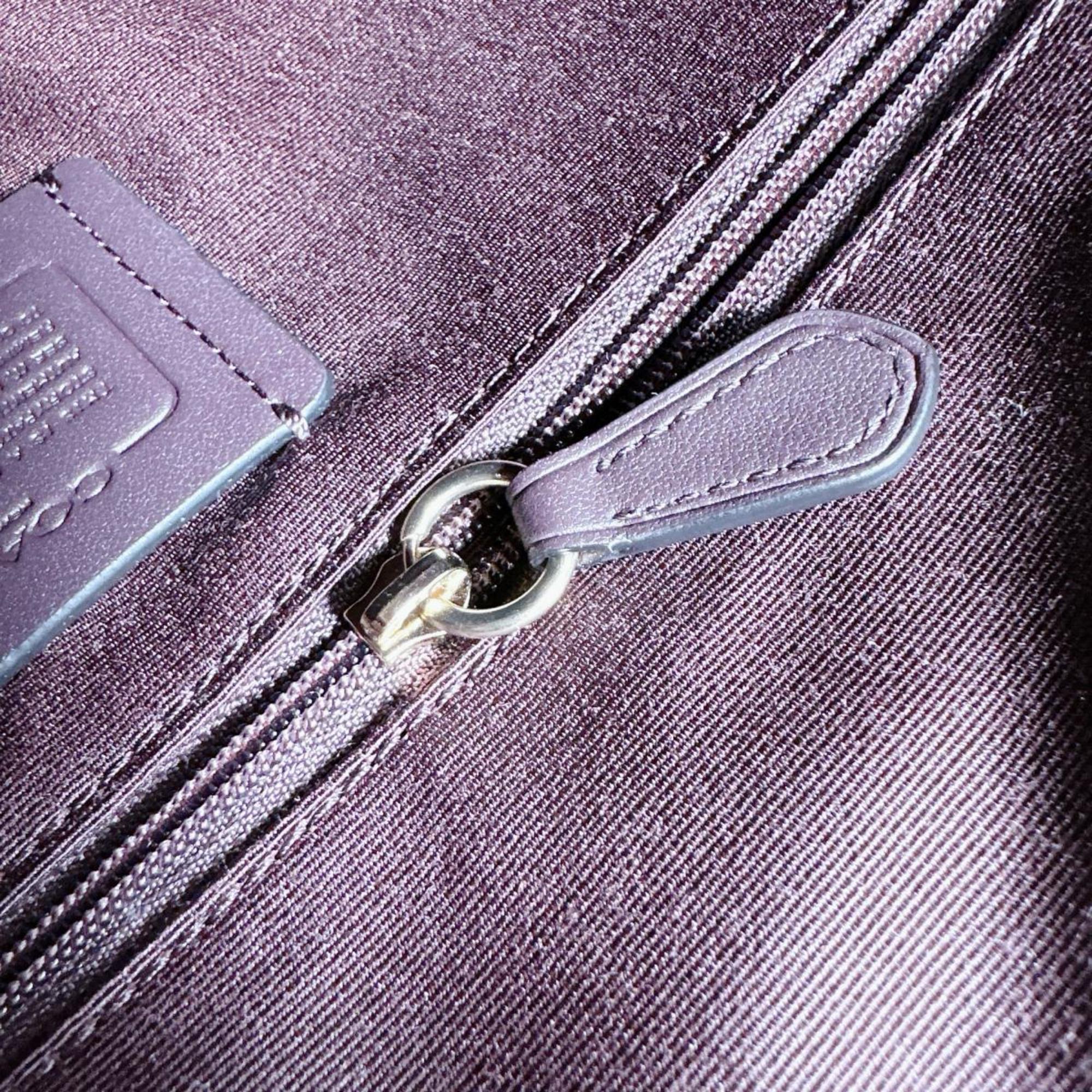Coach Black Leather Tote Bag (Pre-Owned)
