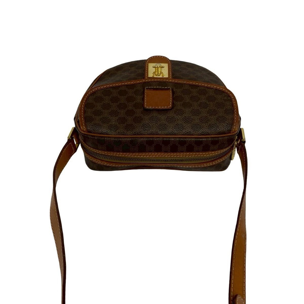 Celine Brown Leather Pvc Pochette Shoulder Bag (Pre-Owned)