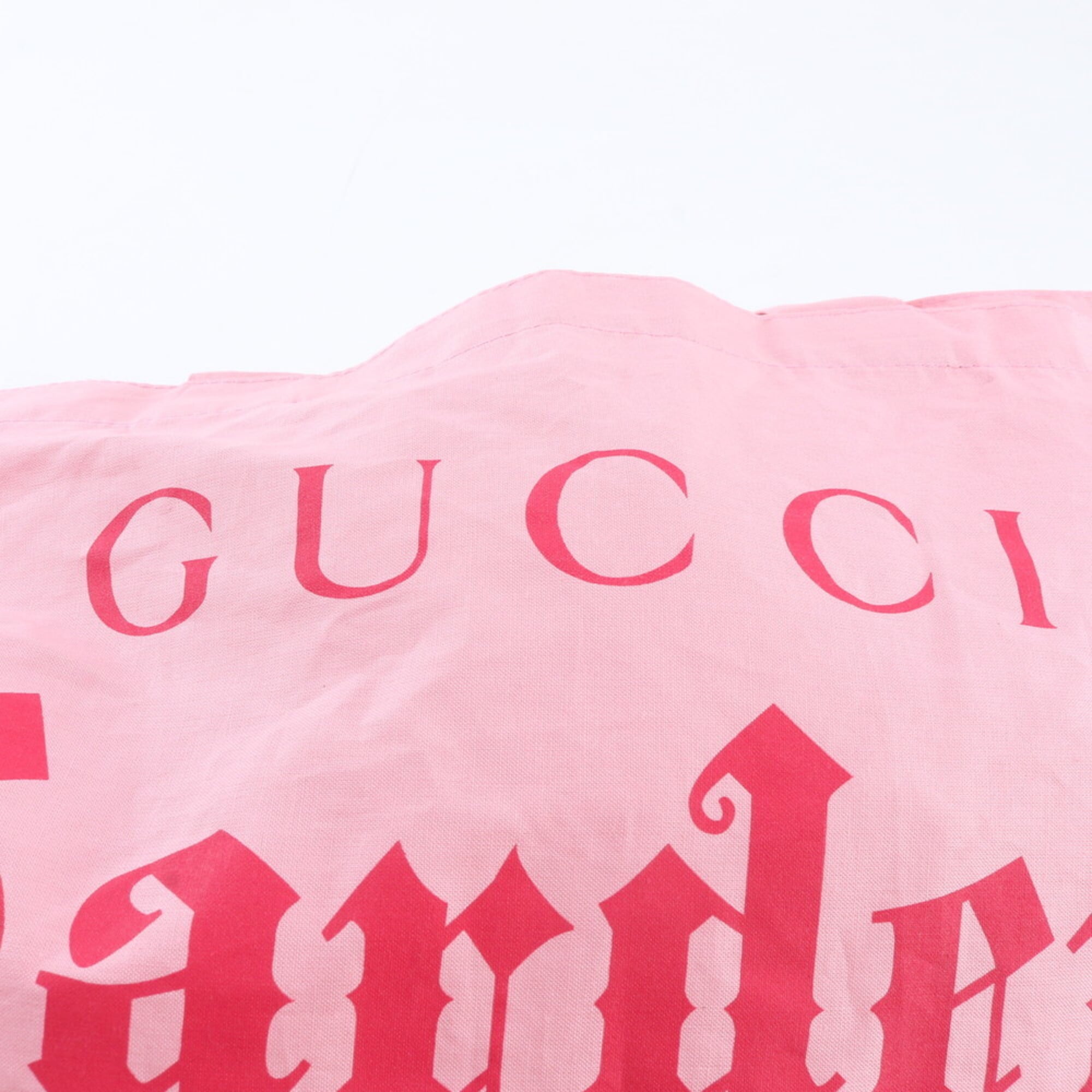 Gucci Pink Cotton Handbag Tote Bag (Pre-Owned)