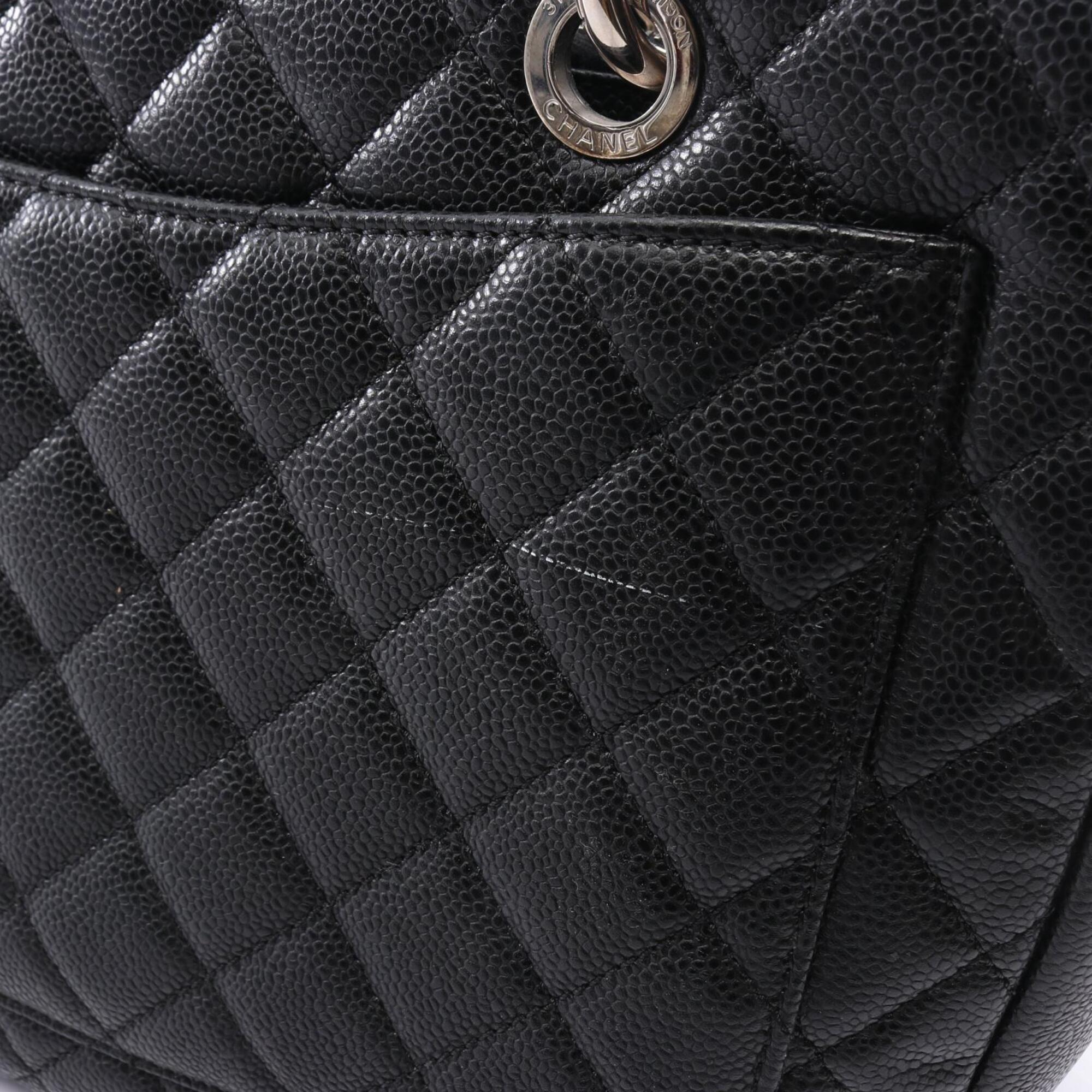 Chanel Black Grained Calfskin Handbag Tote Bag (Pre-Owned)