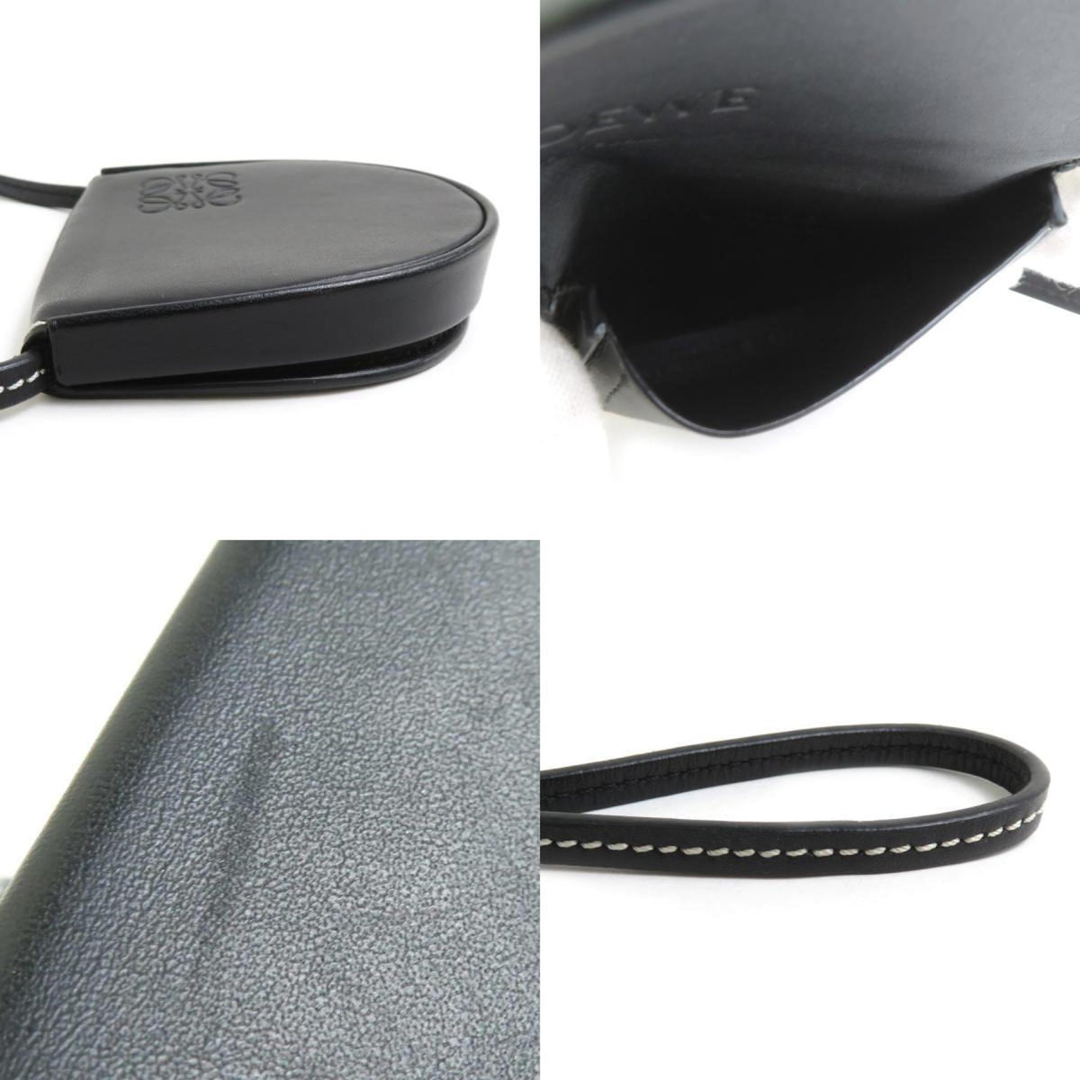 Loewe Black Leather Pochette Pouch (Pre-Owned)