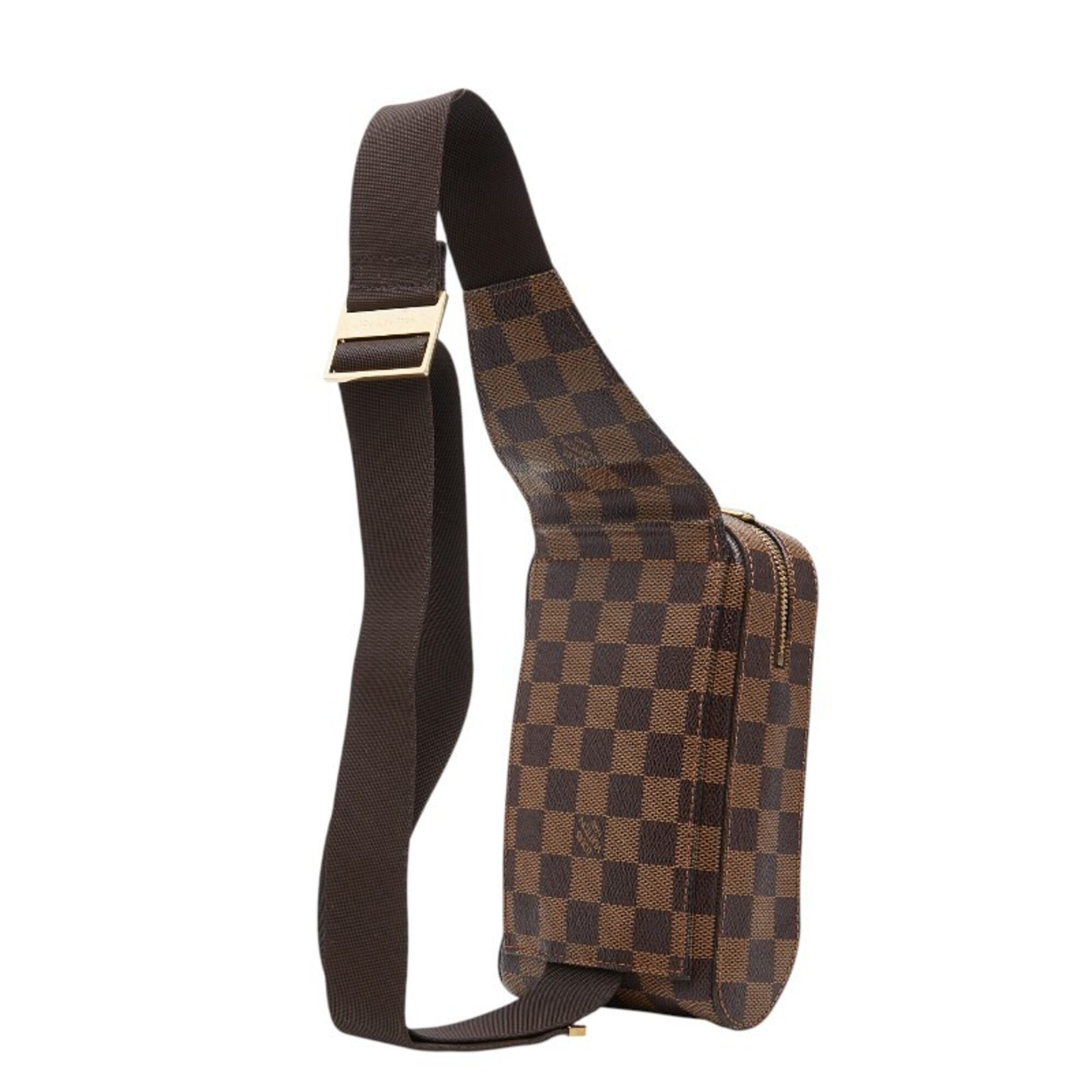 Louis Vuitton Brown Pvc Leather Sling Bag (Pre-Owned)