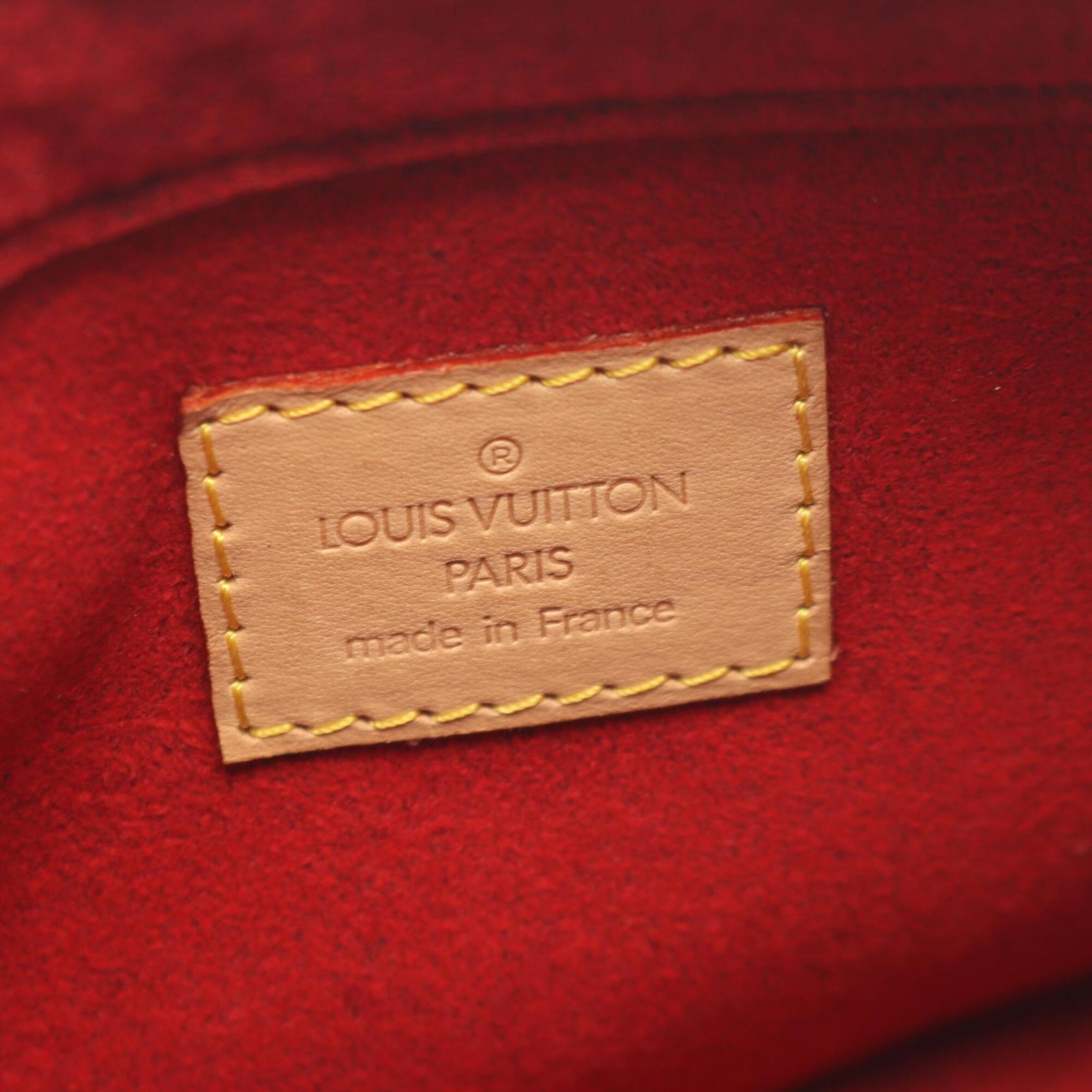 Louis Vuitton Brown Coated Canvas Pvc Monogram Leather Handbag Shoulder Bag (Pre-Owned)