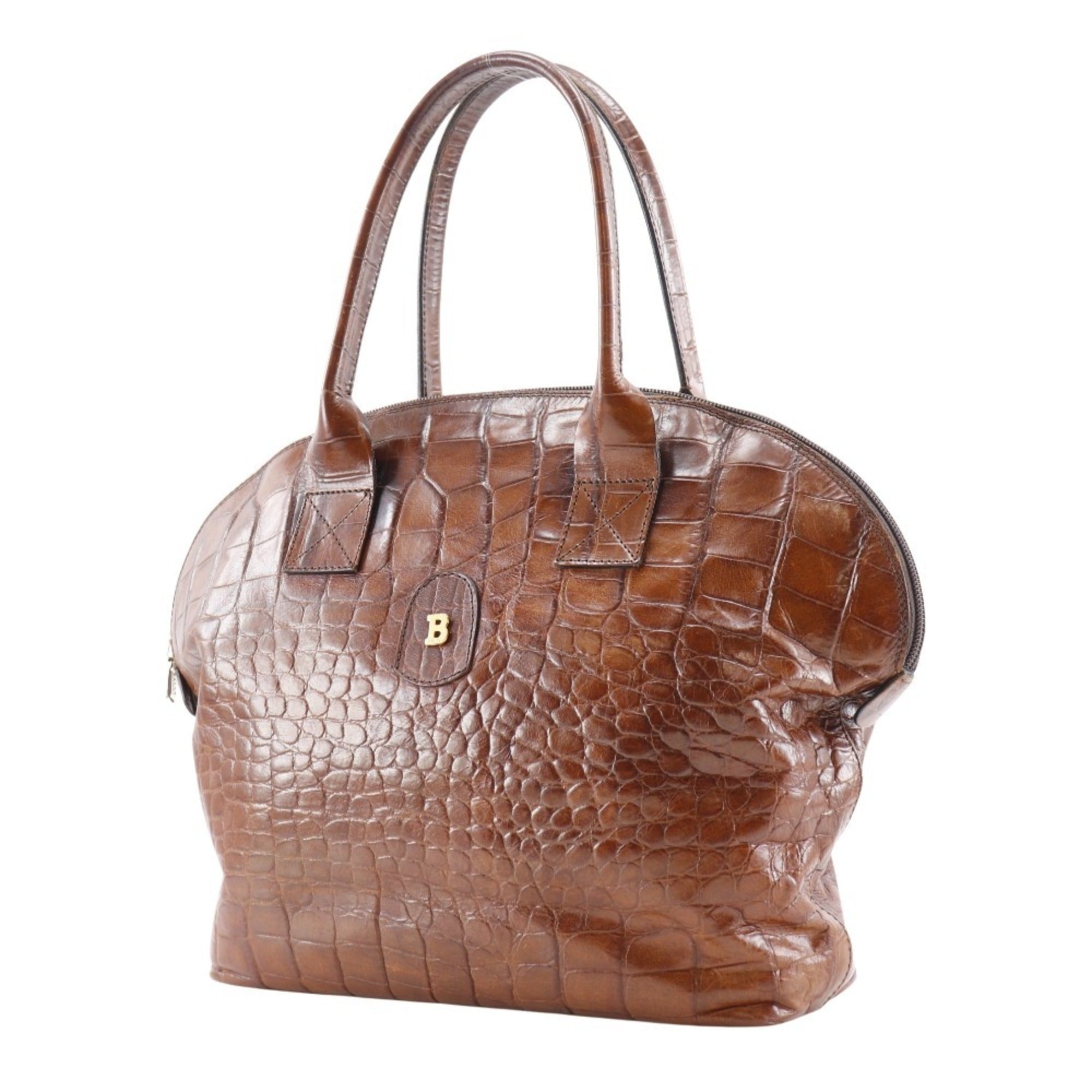 Bally Brown Leather Handbag (Pre-Owned)
