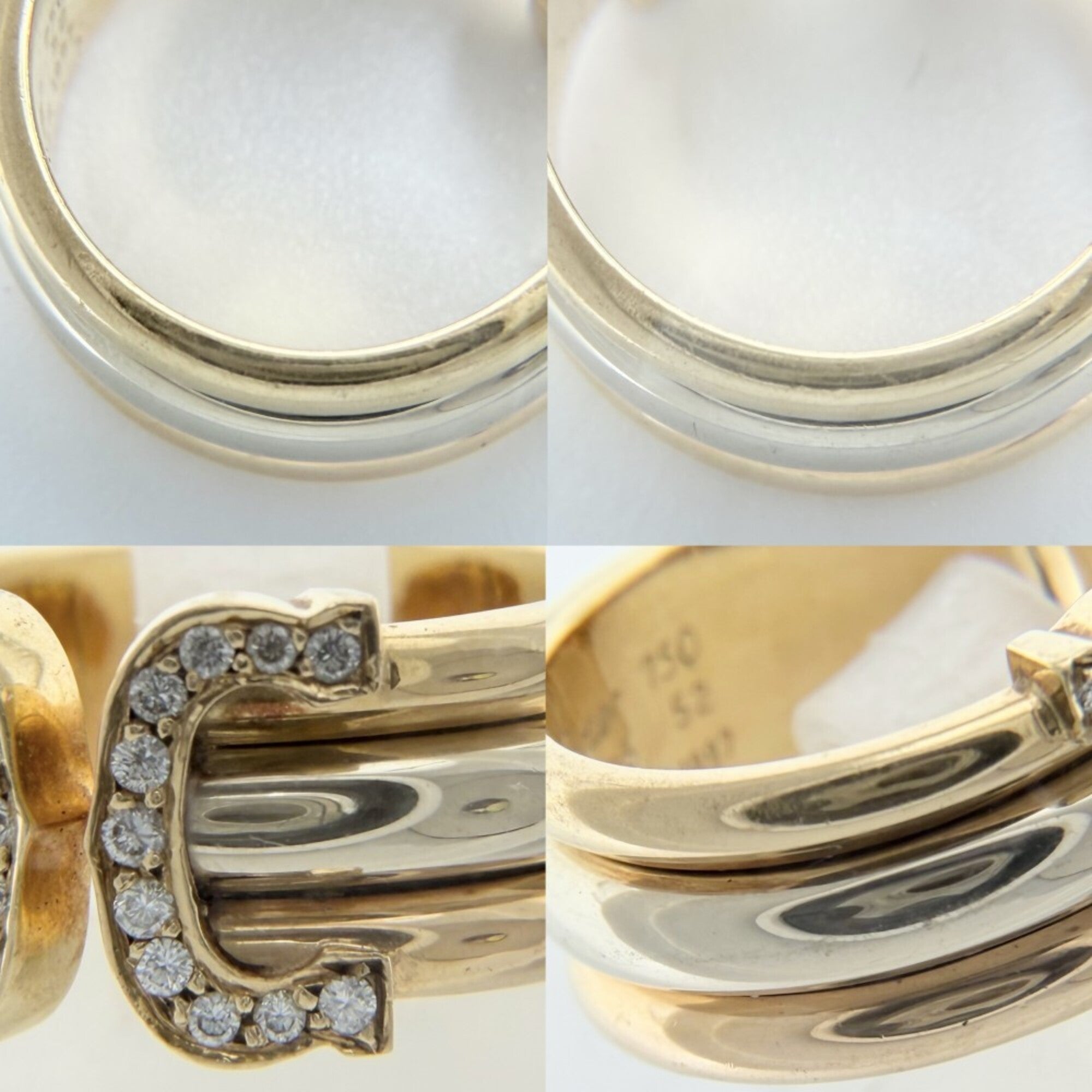 Cartier Pink Gold (18K) White Gold (18K) Band Ring (Pre-Owned)