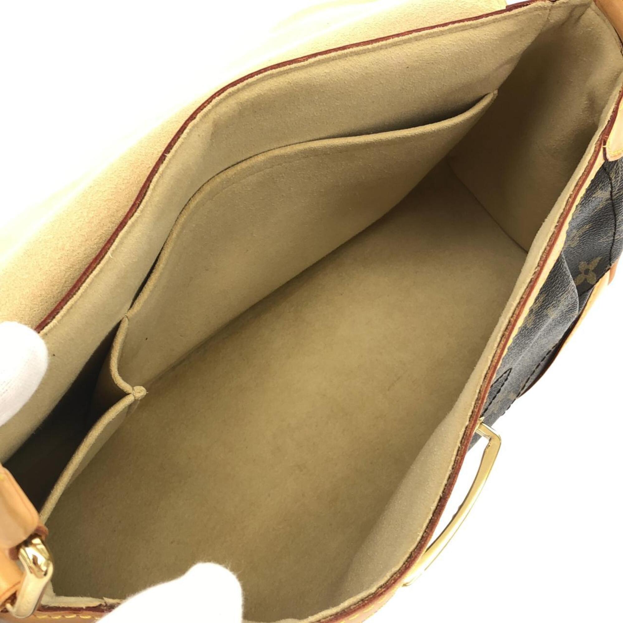 Louis Vuitton Brown Coated Canvas Shoulder Bag (Pre-Owned)
