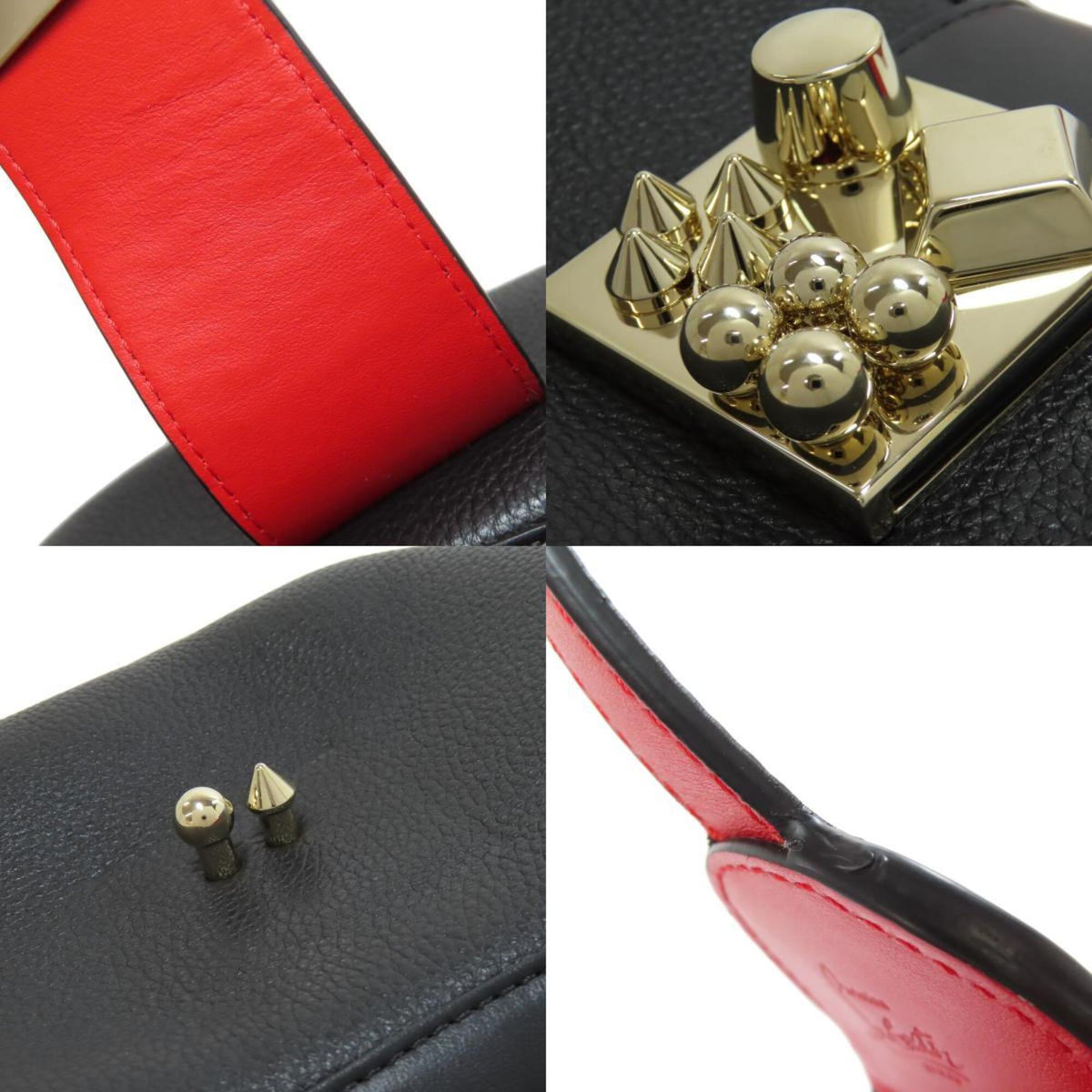 Christian Louboutin Black Leather Handbag (Pre-Owned)