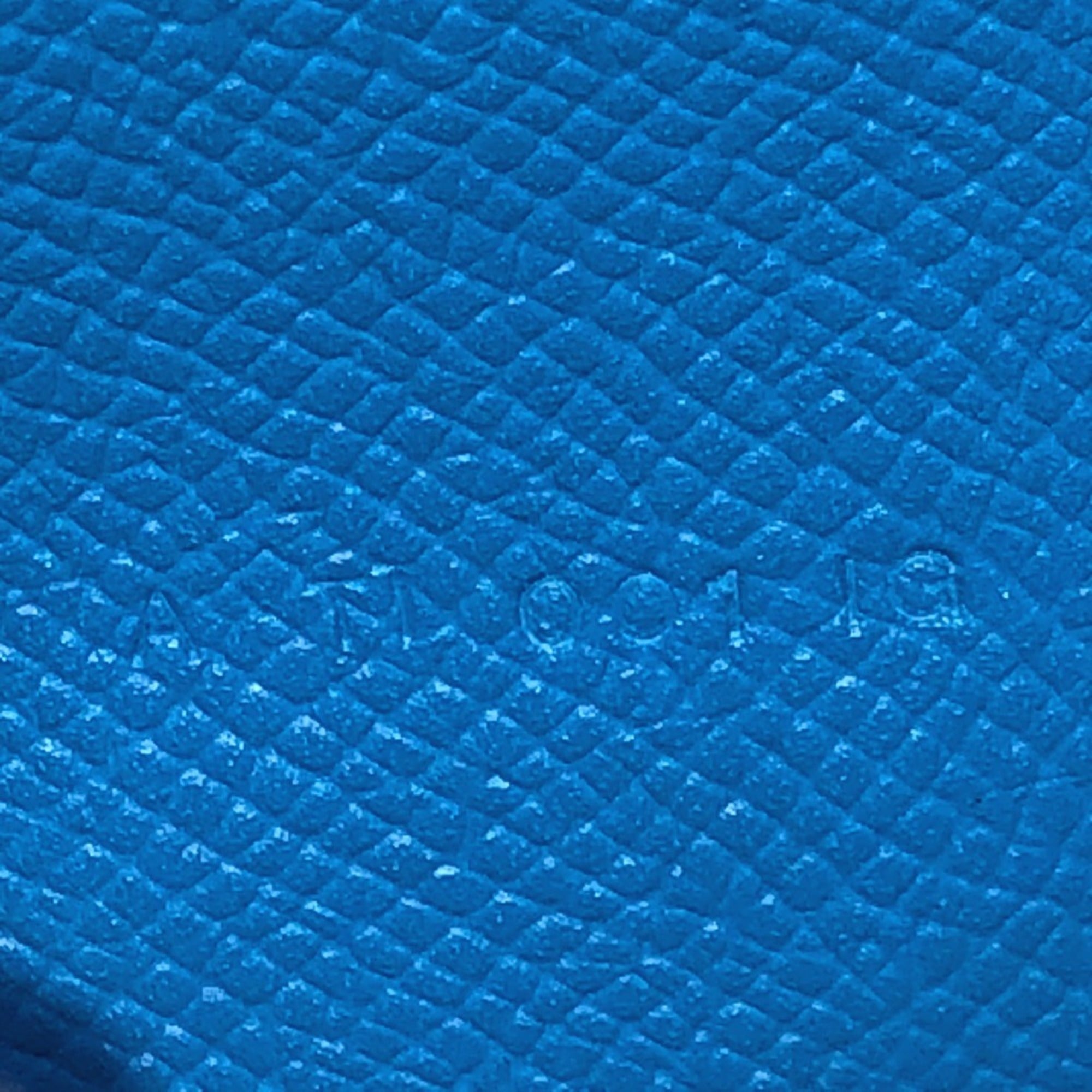 Hermes Blue Epsom Leather Long Wallet (Bi-Fold) (Pre-Owned)
