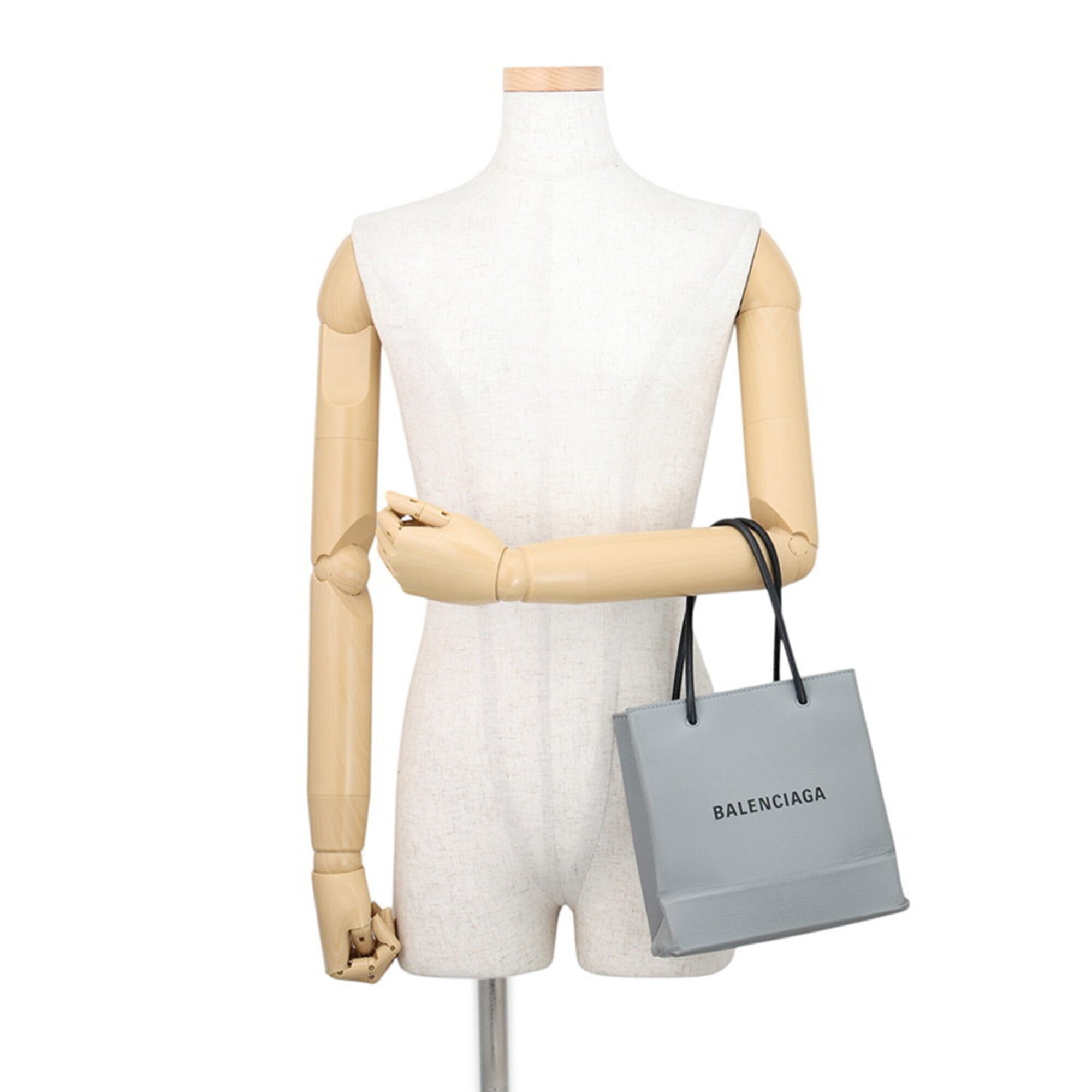 Balenciaga Gray Leather Handbag (Pre-Owned)