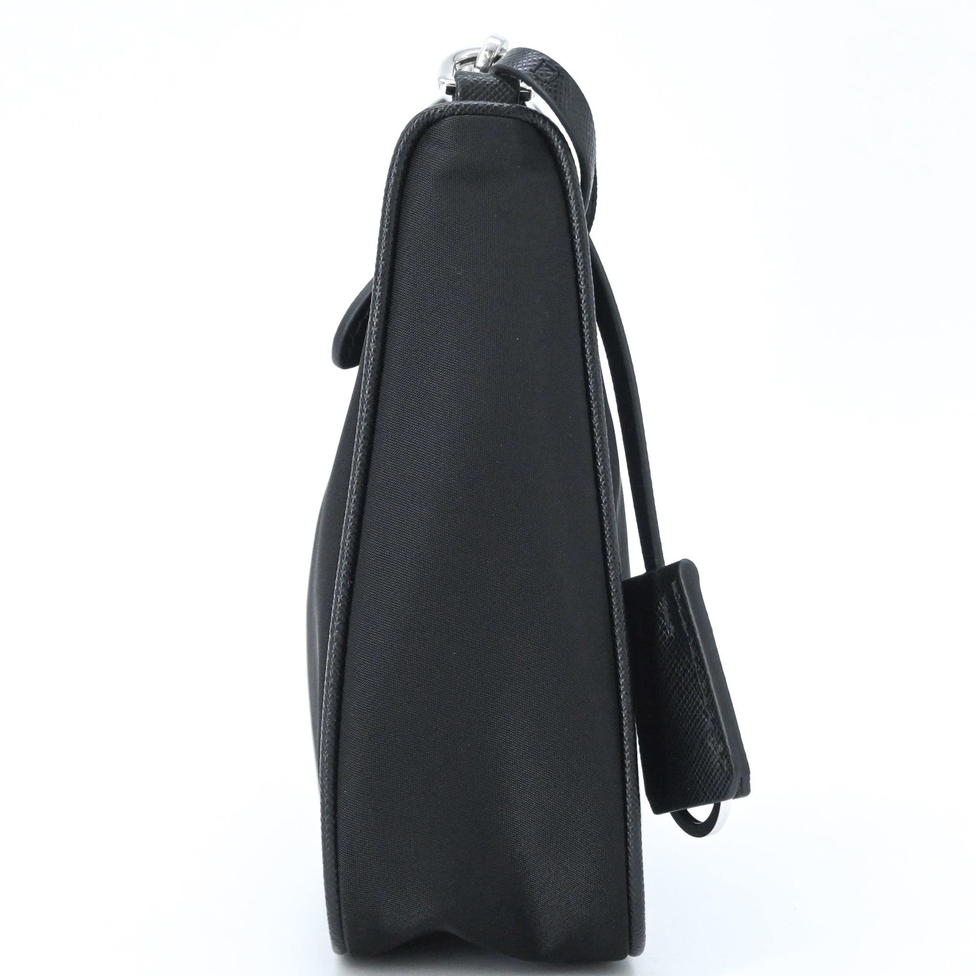 Prada Black Nylon Handbag Shoulder Bag (Pre-Owned)