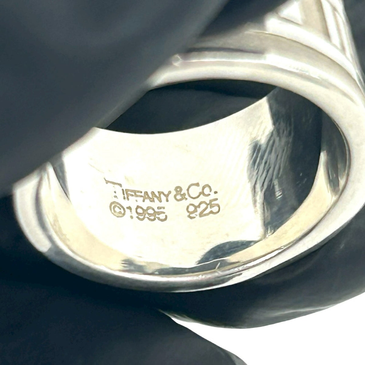 Tiffany Silver Silver 925 Band Ring (Pre-Owned)