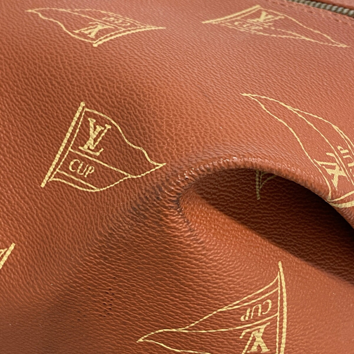 Louis Vuitton Red Color Boston Bag (Pre-Owned)
