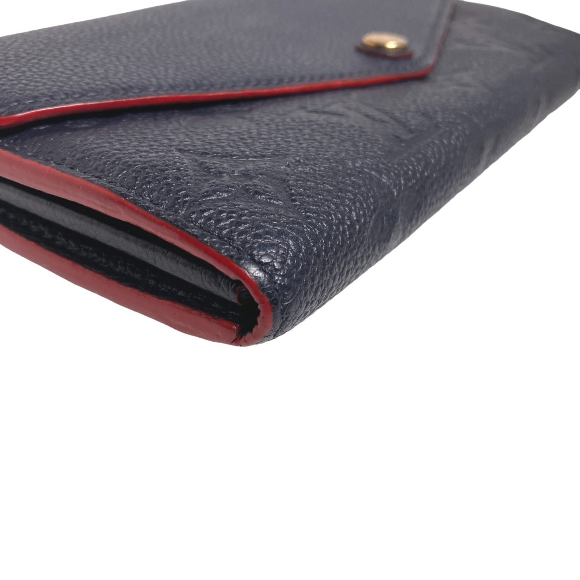 Louis Vuitton Marine Rouge Monogram Empreinte Long Wallet (Bi-Fold) (Pre-Owned)