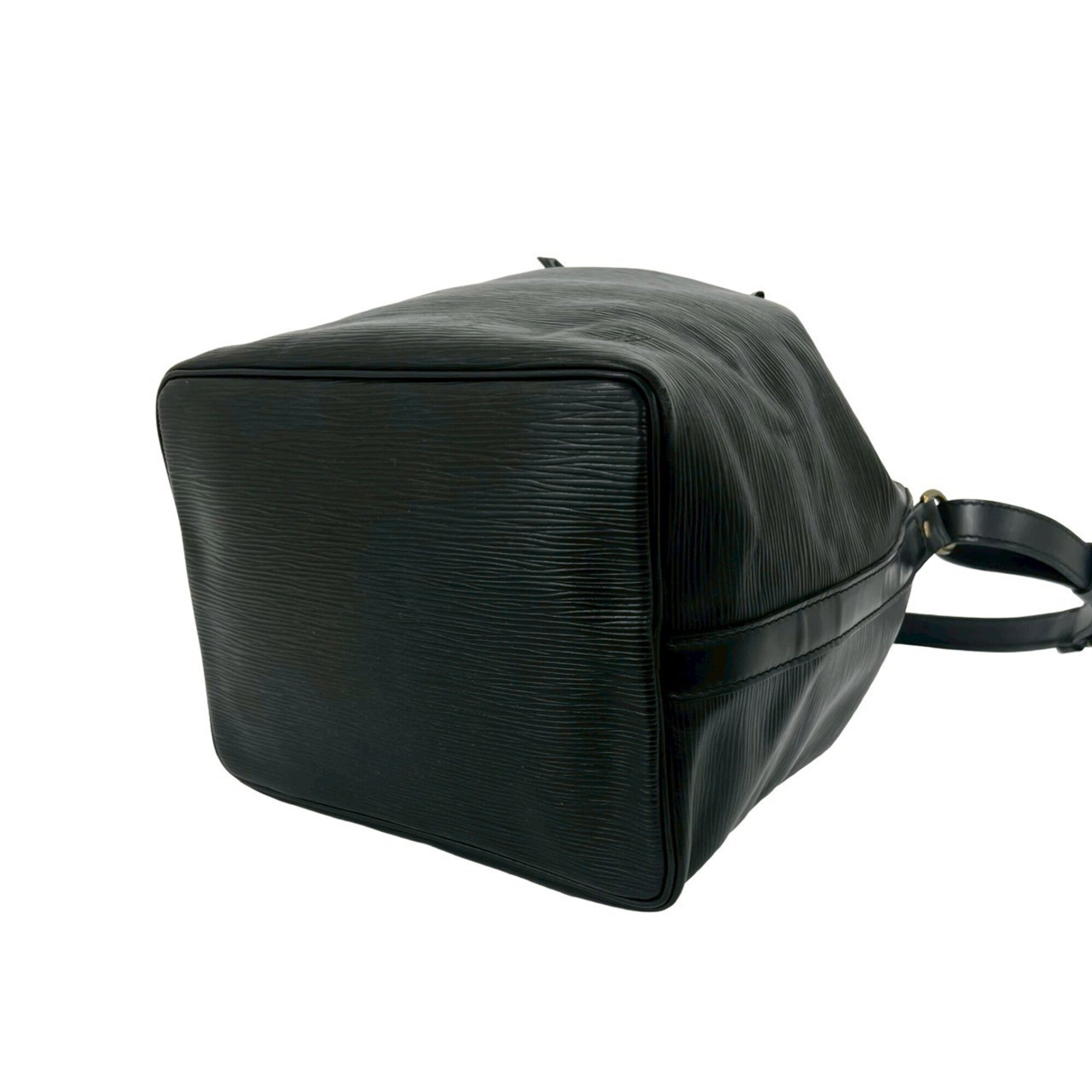 Louis Vuitton Black Leather Handbag Pochette Shoulder Bag (Pre-Owned)