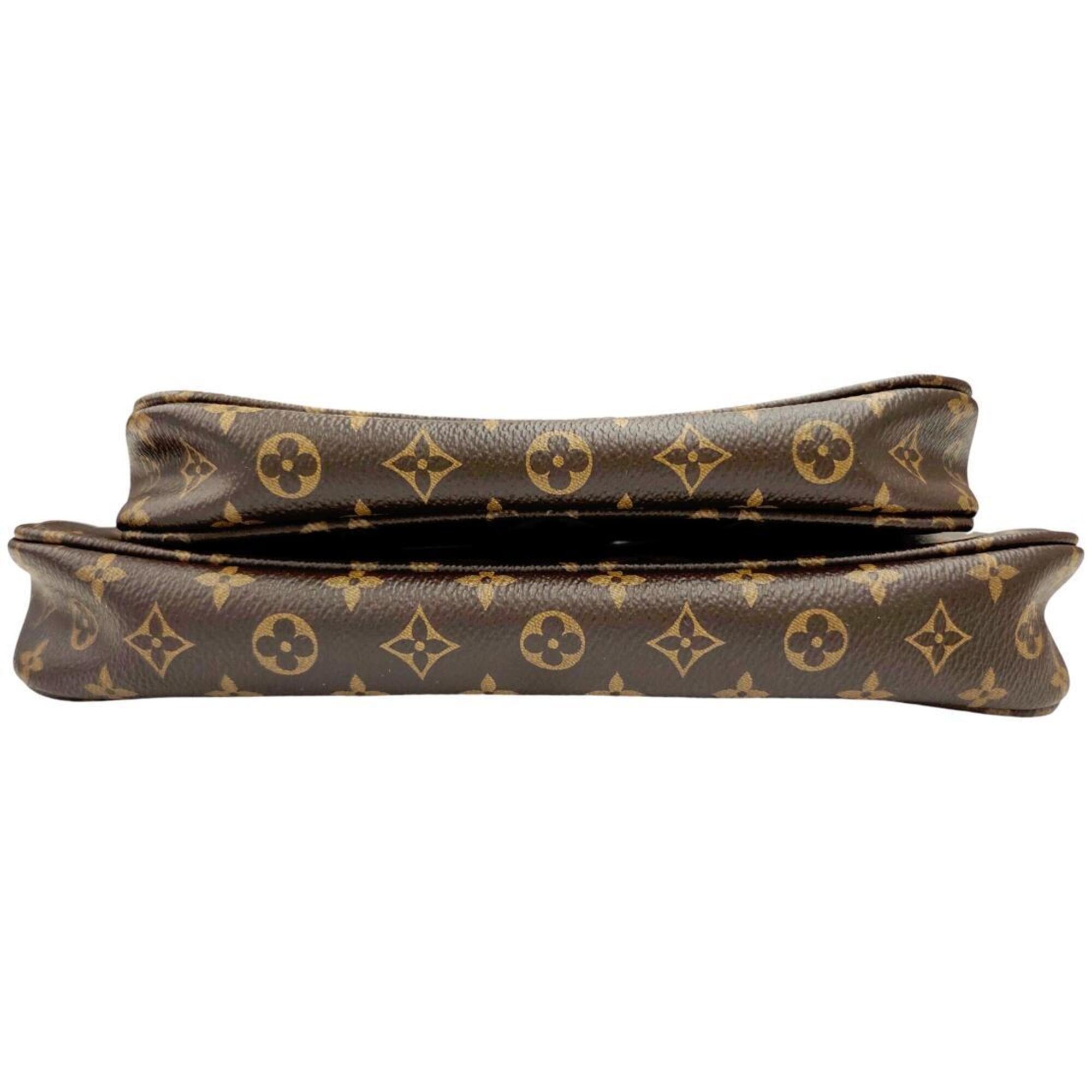 Louis Vuitton Brown Monogram Pochette Pouch Shoulder Bag (Pre-Owned)