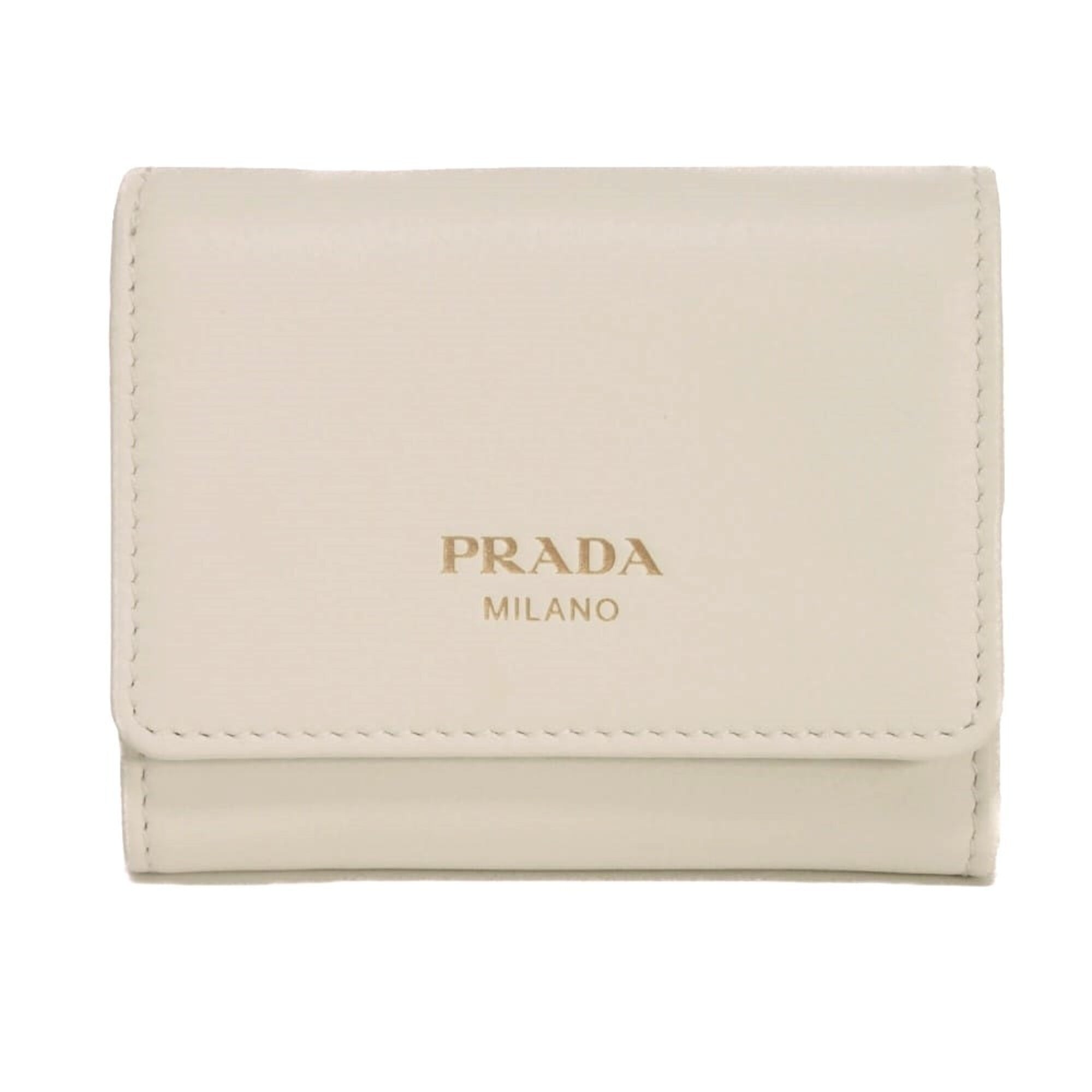 Prada White Wallet (Tri-Fold) (Pre-Owned)
