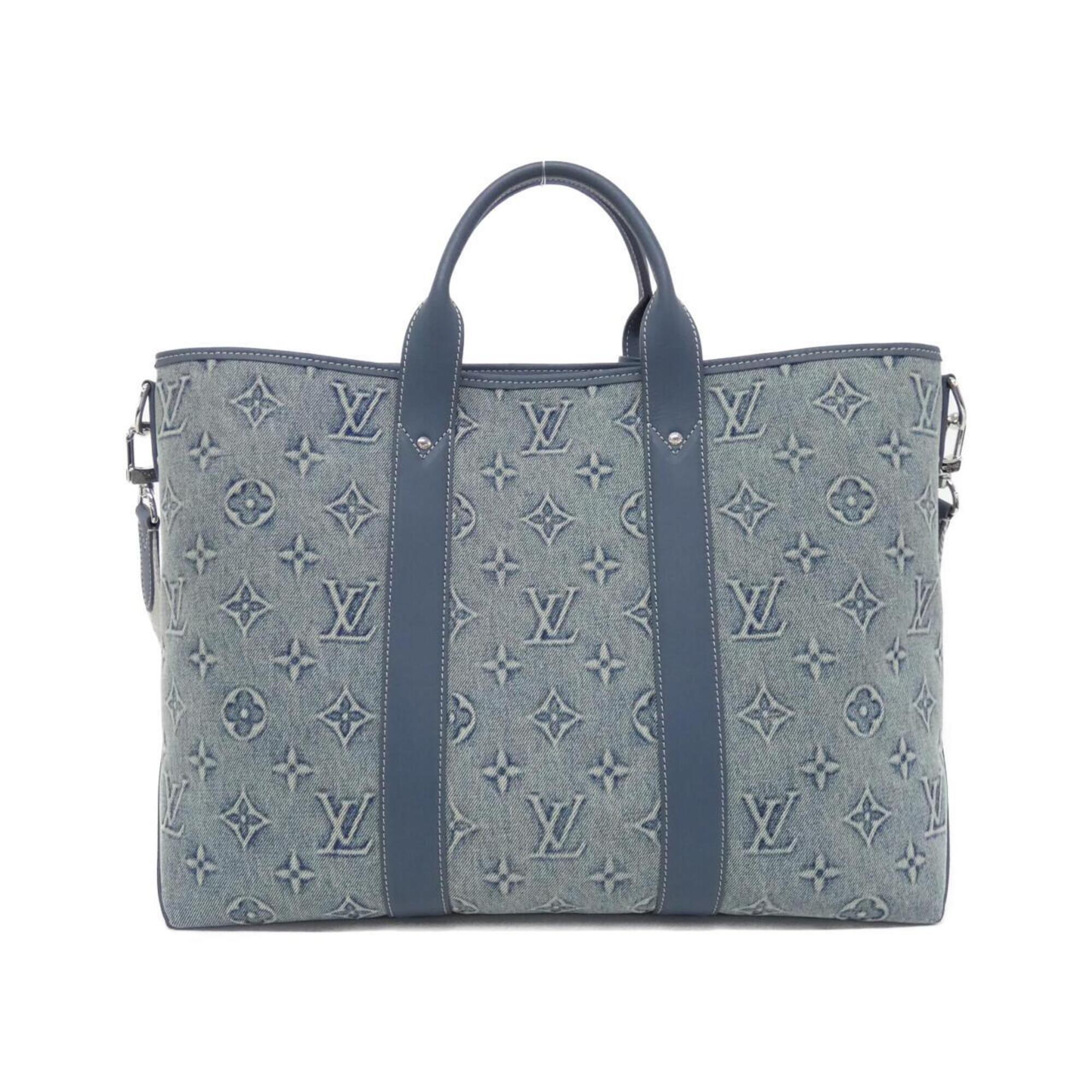 Louis Vuitton Blue Denim Handbag (Pre-Owned)