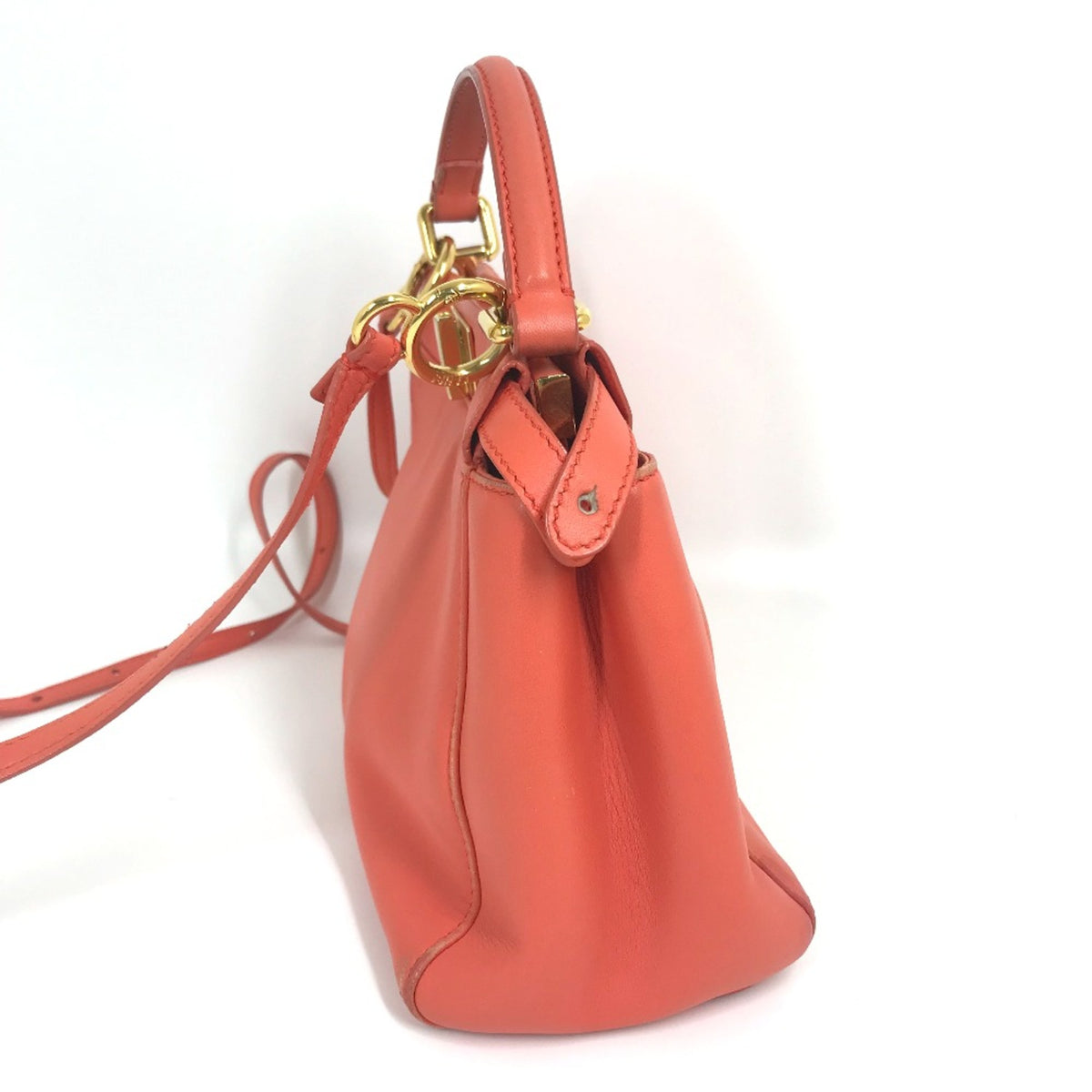 Fendi Pink Leather Handbag (Pre-Owned)