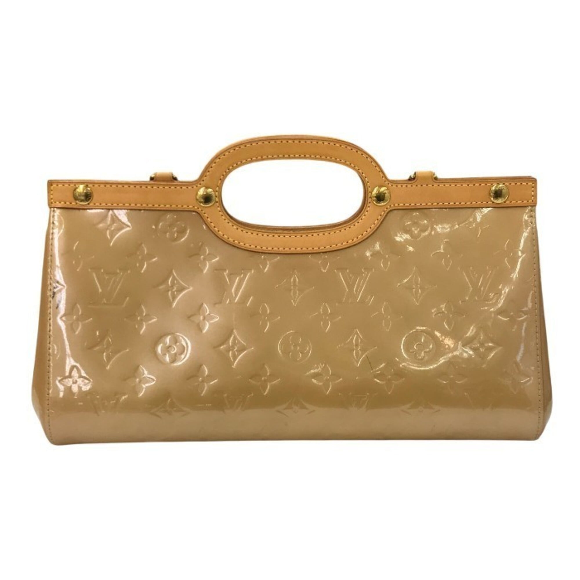 Louis Vuitton Vernis Beige Vernis Handbag (Pre-Owned)