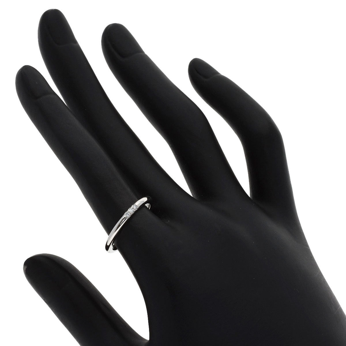Tiffany Silver Platinum 950 Band Ring (Pre-Owned)