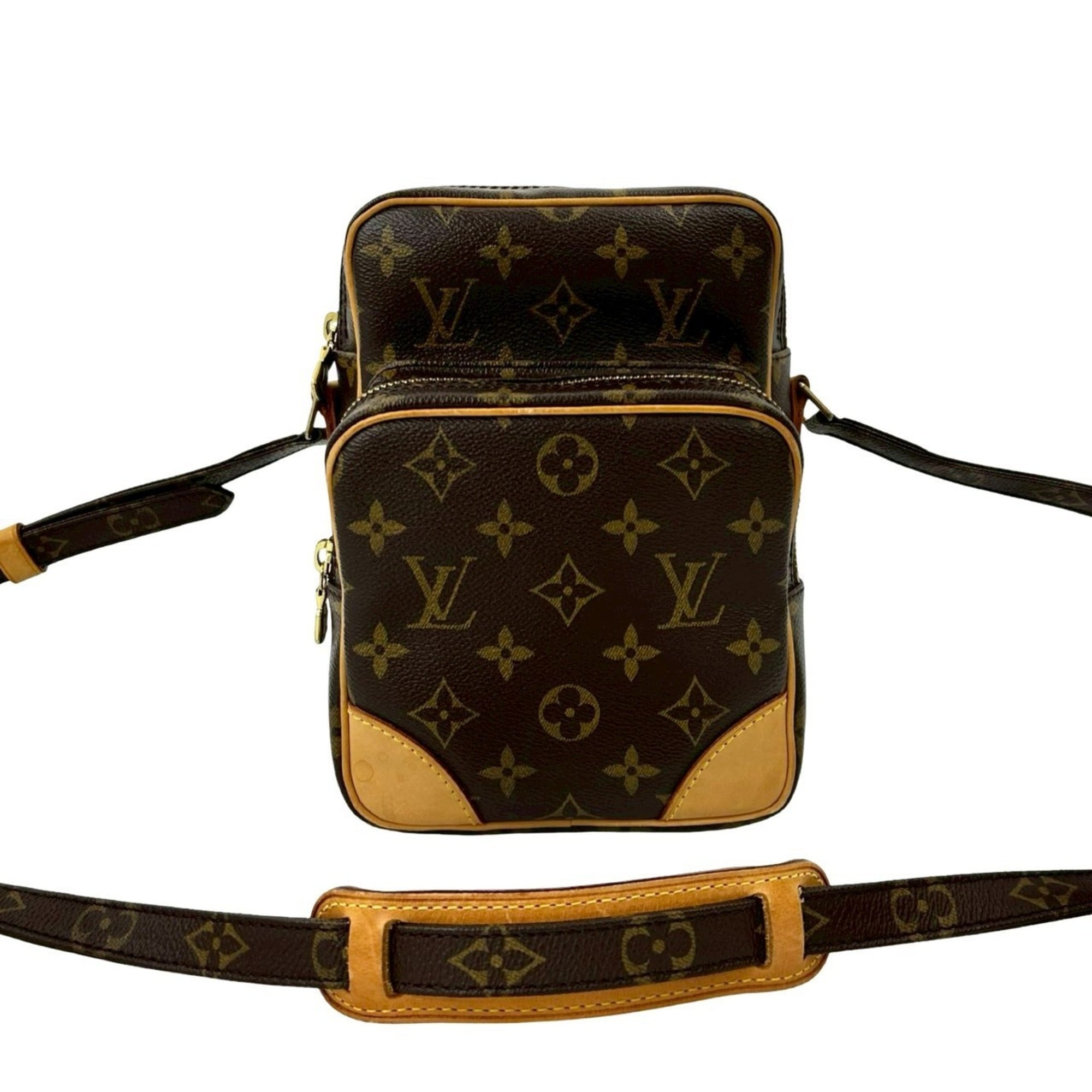 Louis Vuitton Brown Leather Pvc Pochette Shoulder Bag (Pre-Owned)