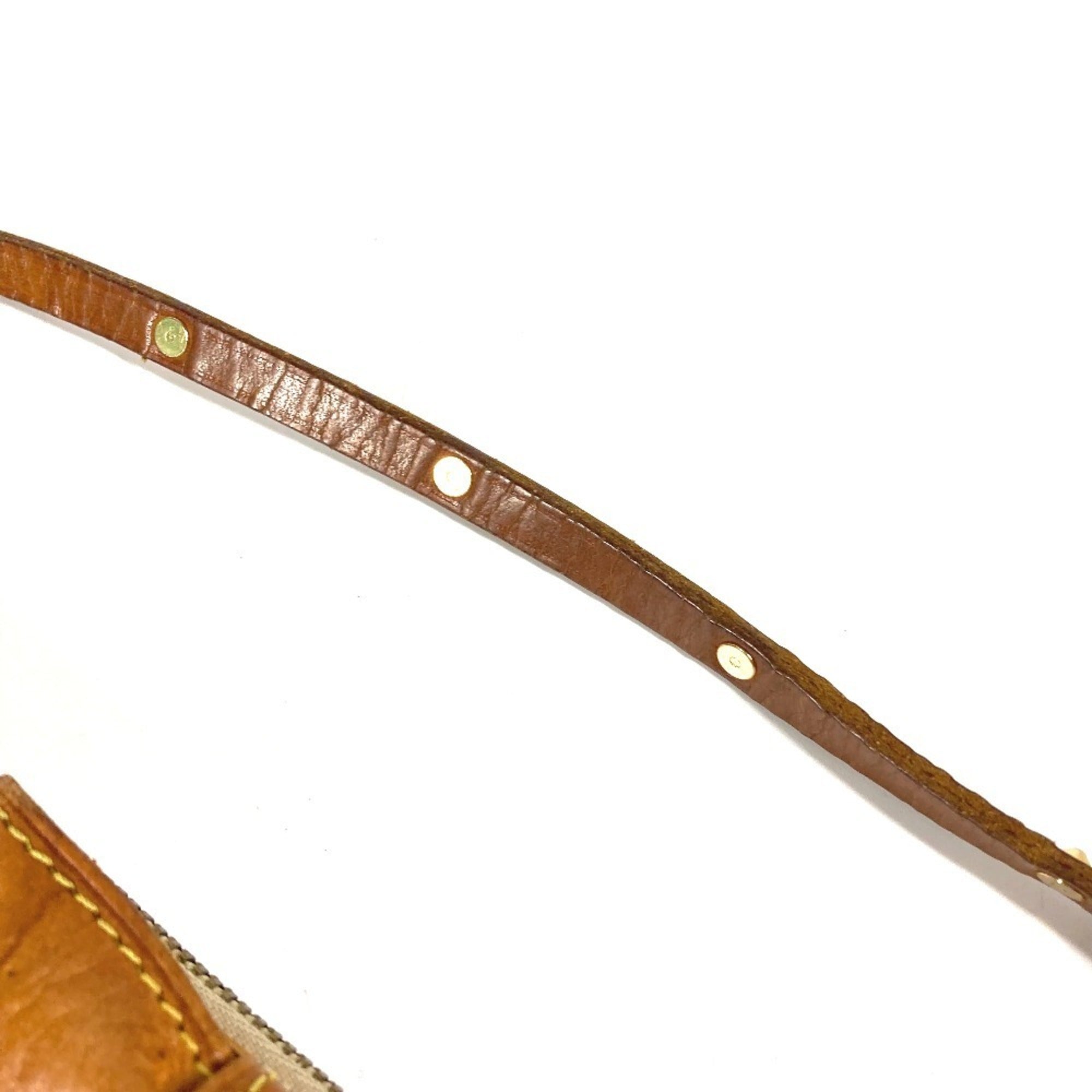 Louis Vuitton Brown Pink Monogram Cherry Blossom Handbag Pouch Shoulder Bag (Pre-Owned)