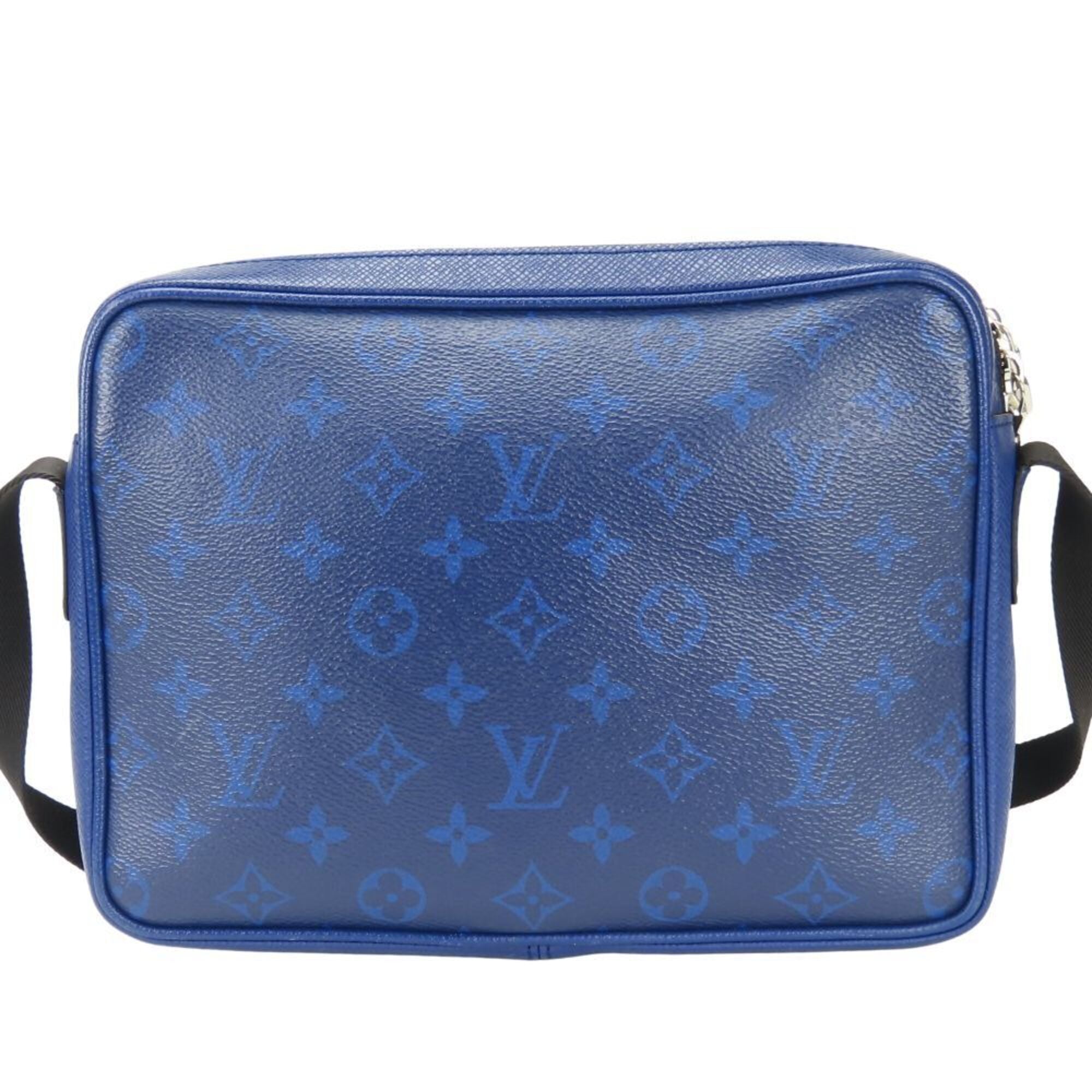Louis Vuitton Taigarama Cobalt Monogram Taiga Leather Shoulder Bag (Pre-Owned)