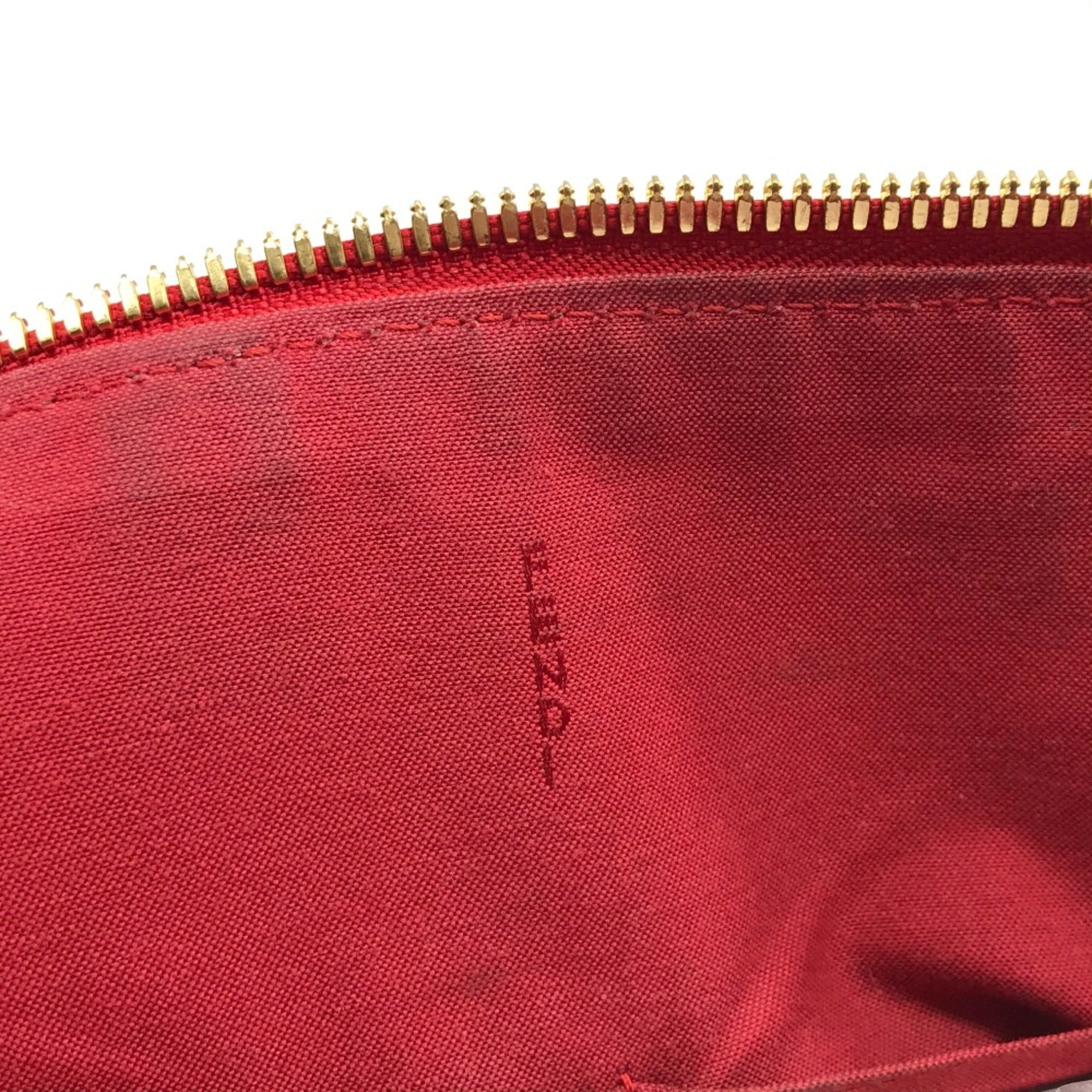 Fendi Red Leather Handbag (Pre-Owned)