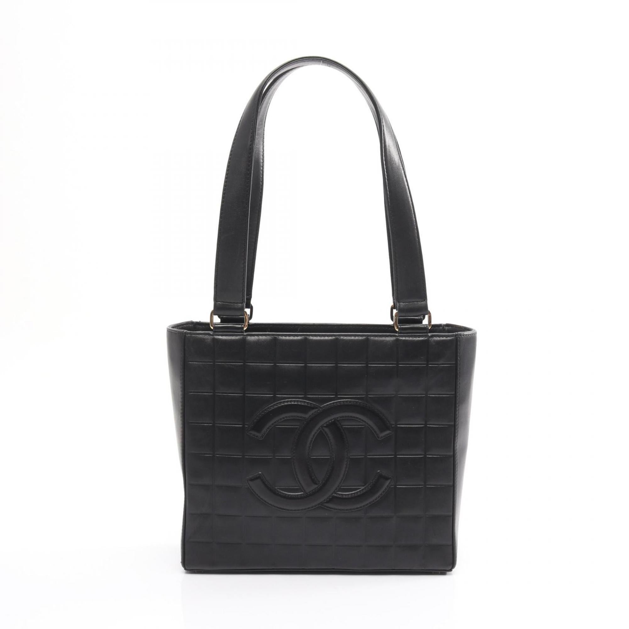 Chanel Black Leather Tote Bag (Pre-Owned)