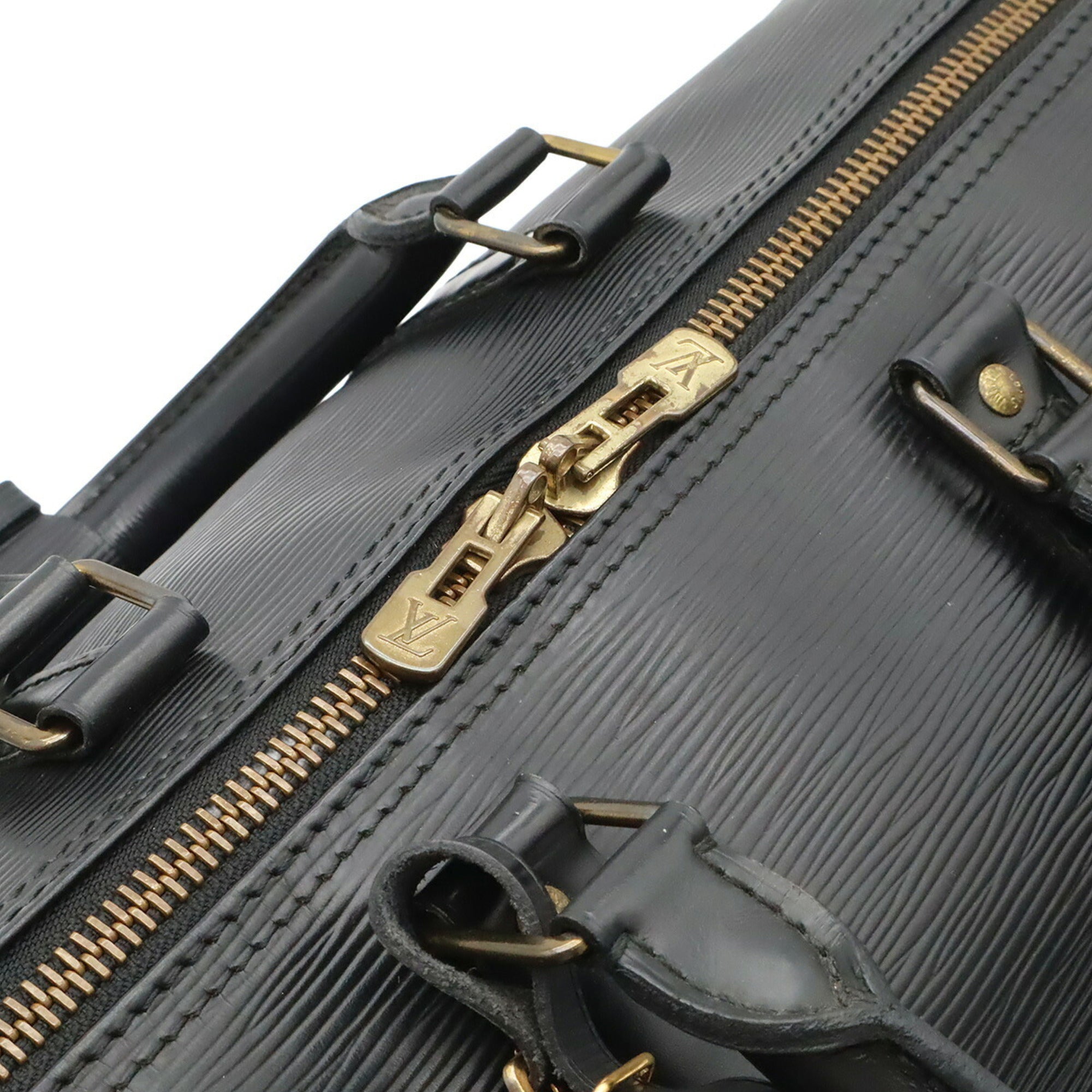 Louis Vuitton Black Noir Epi Leather Boston Bag (Pre-Owned)