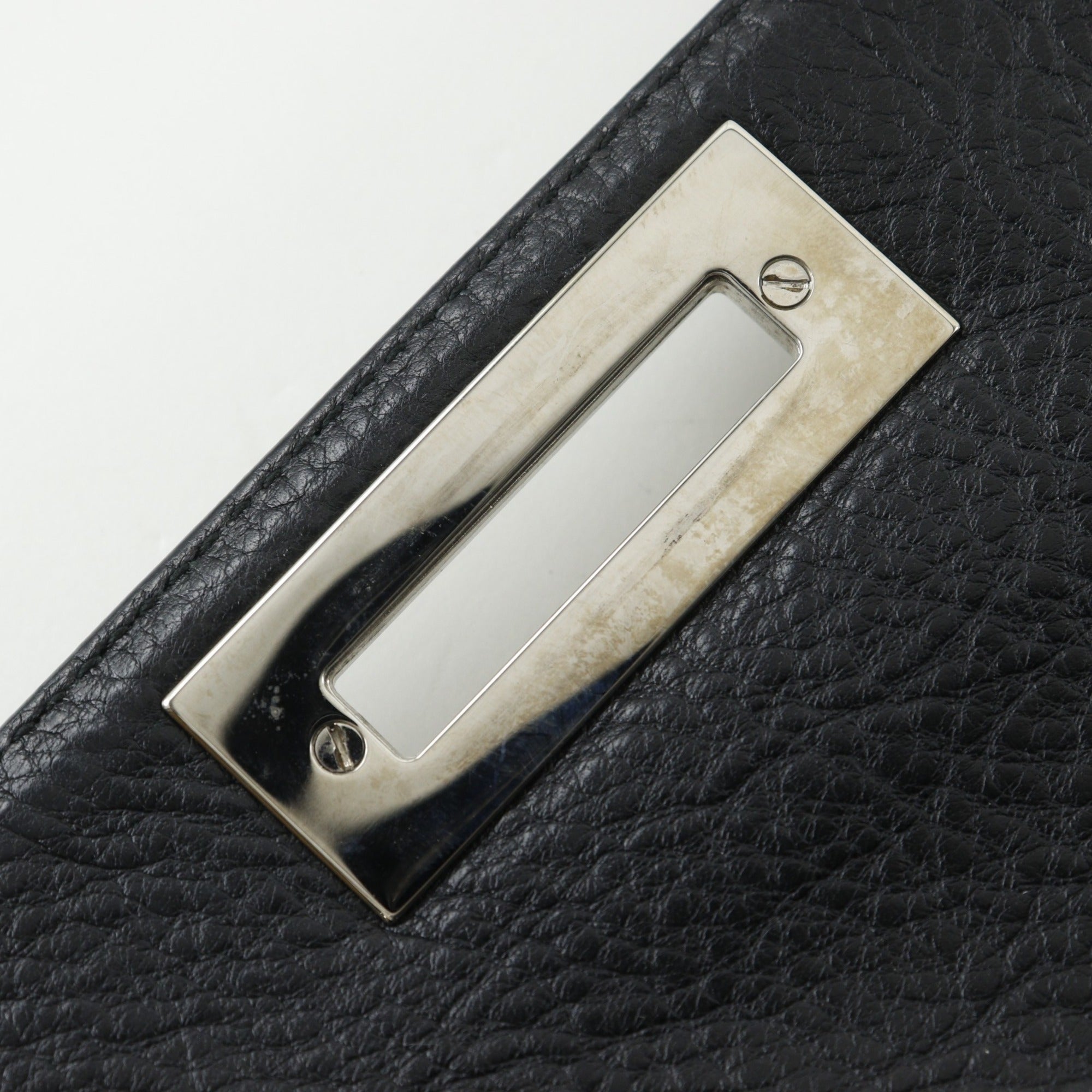 Salvatore Ferragamo Black Leather Tote Bag (Pre-Owned)