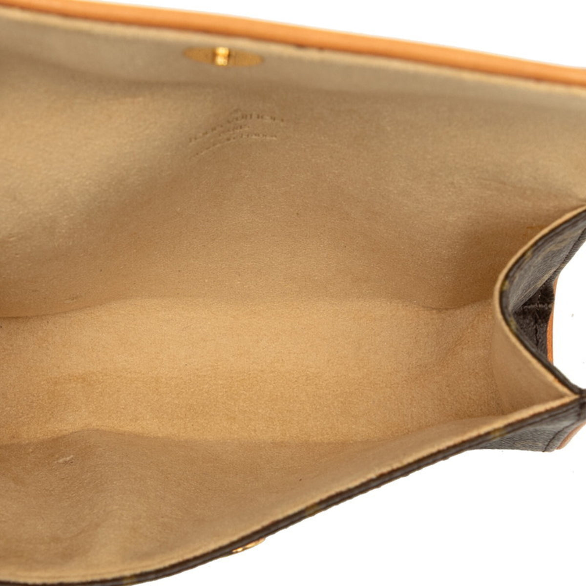 Louis Vuitton Brown Pvc Leather Pochette Sling Bag (Pre-Owned)