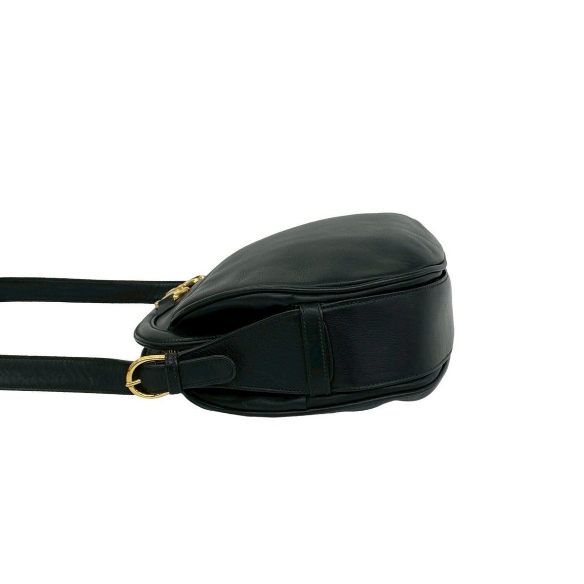 Gucci Black Leather Pochette Shoulder Bag (Pre-Owned)