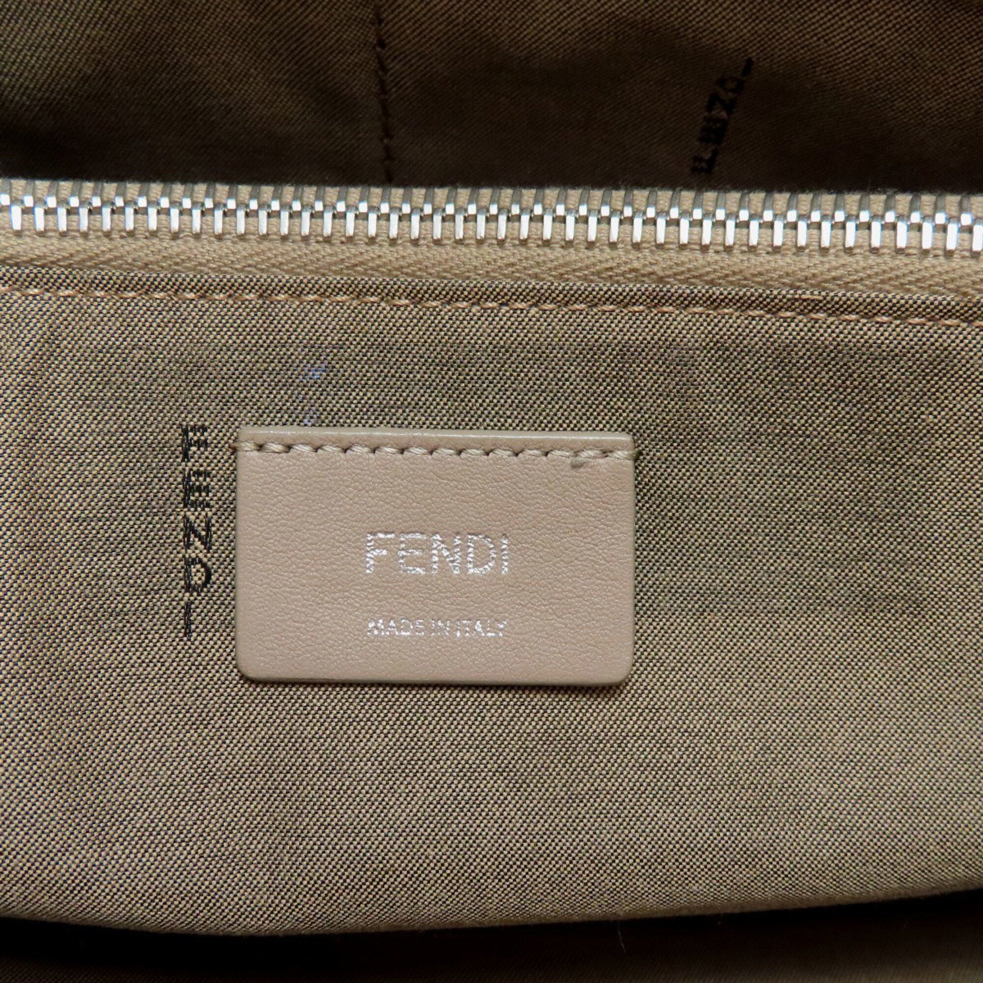 Fendi Grayish Leather Handbag (Pre-Owned)