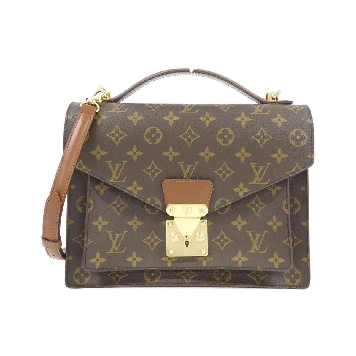 Louis Vuitton Marron Coated Canvas Handbag (Pre-Owned)