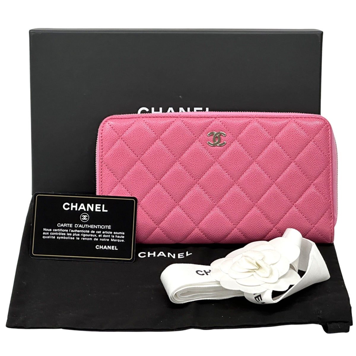 Chanel Pink Grained Calfskin (Pre-Owned)