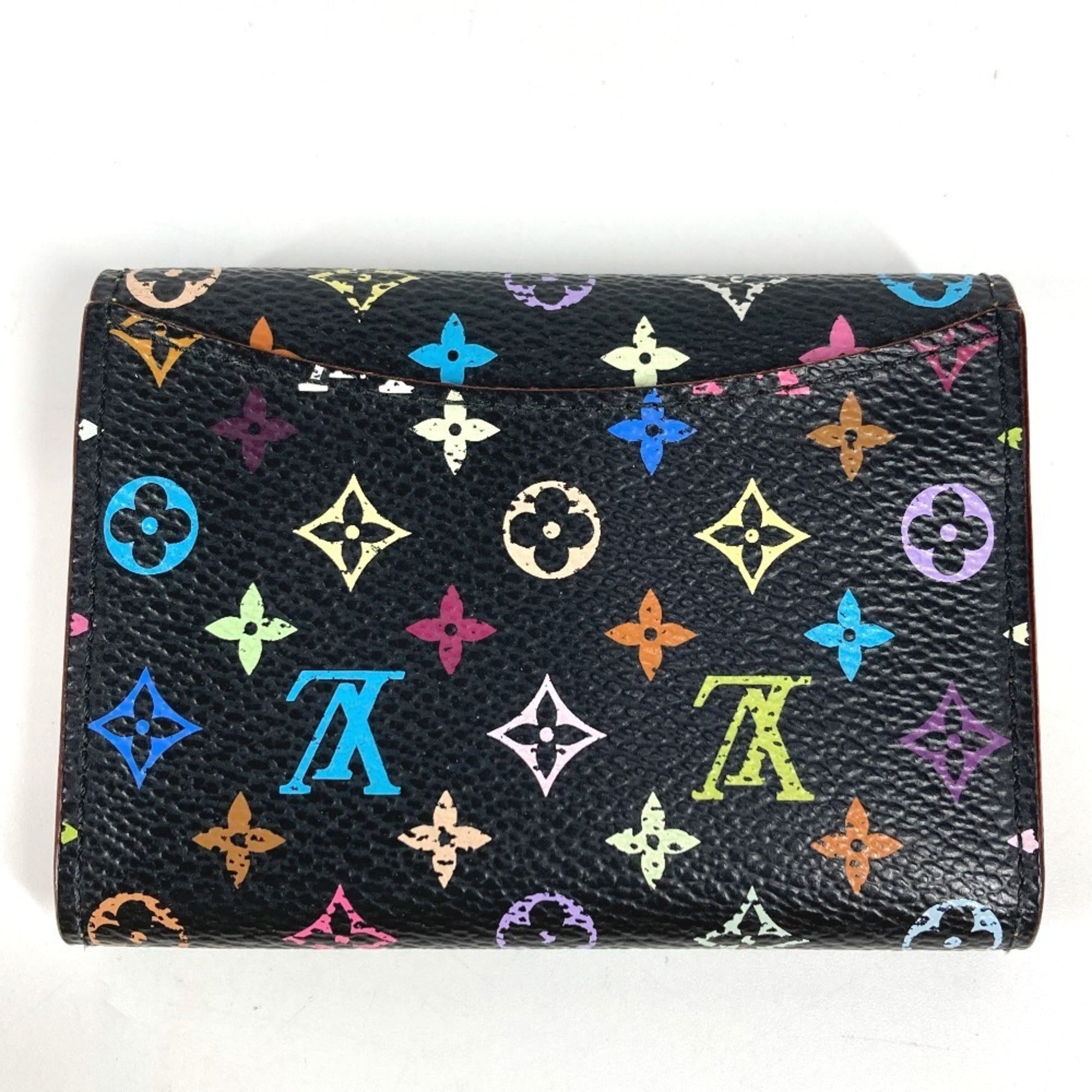 Louis Vuitton Black Noir Monogram Multicolore Coin Purse/Coin Case (Pre-Owned)