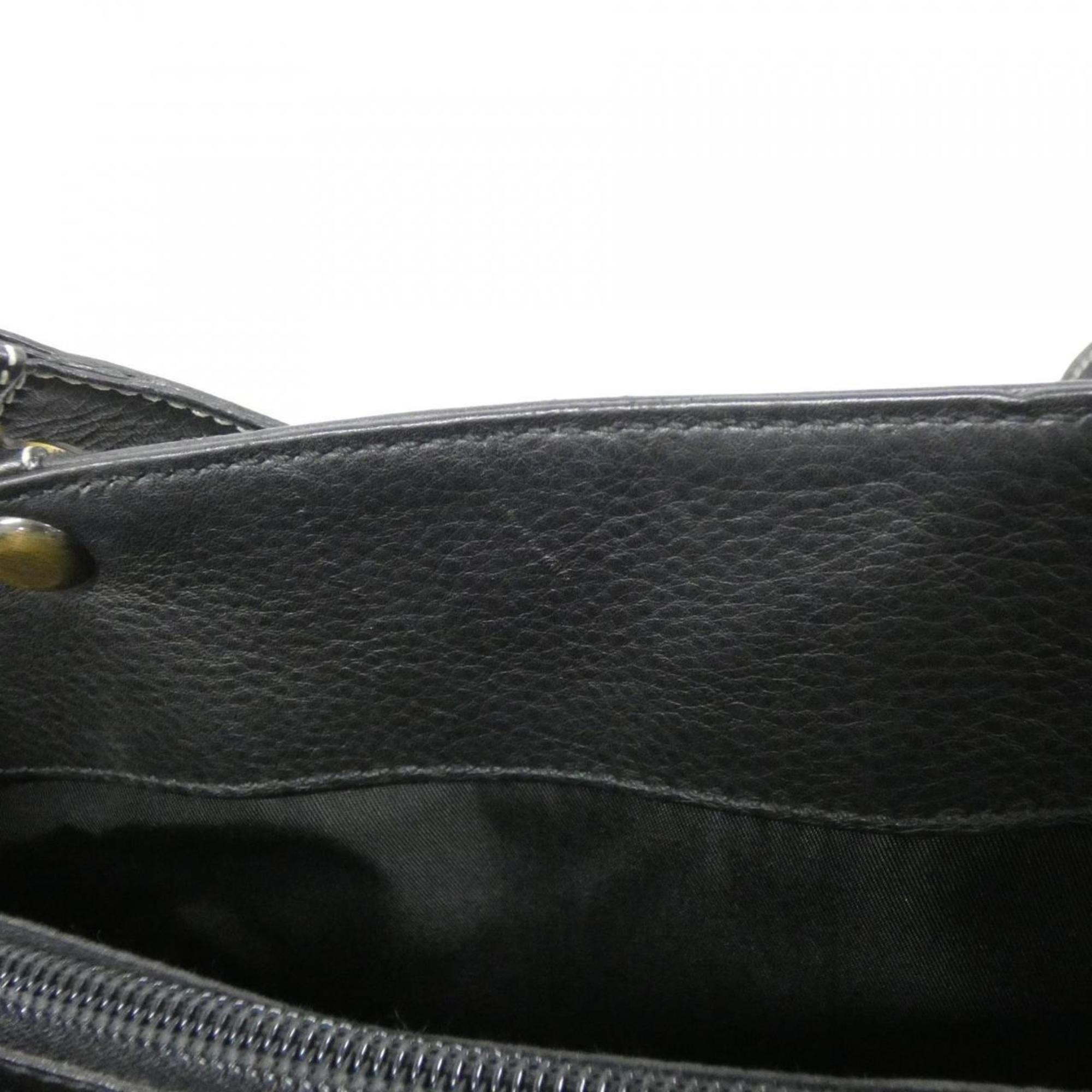 Christian Dior Black Leather Handbag (Pre-Owned)