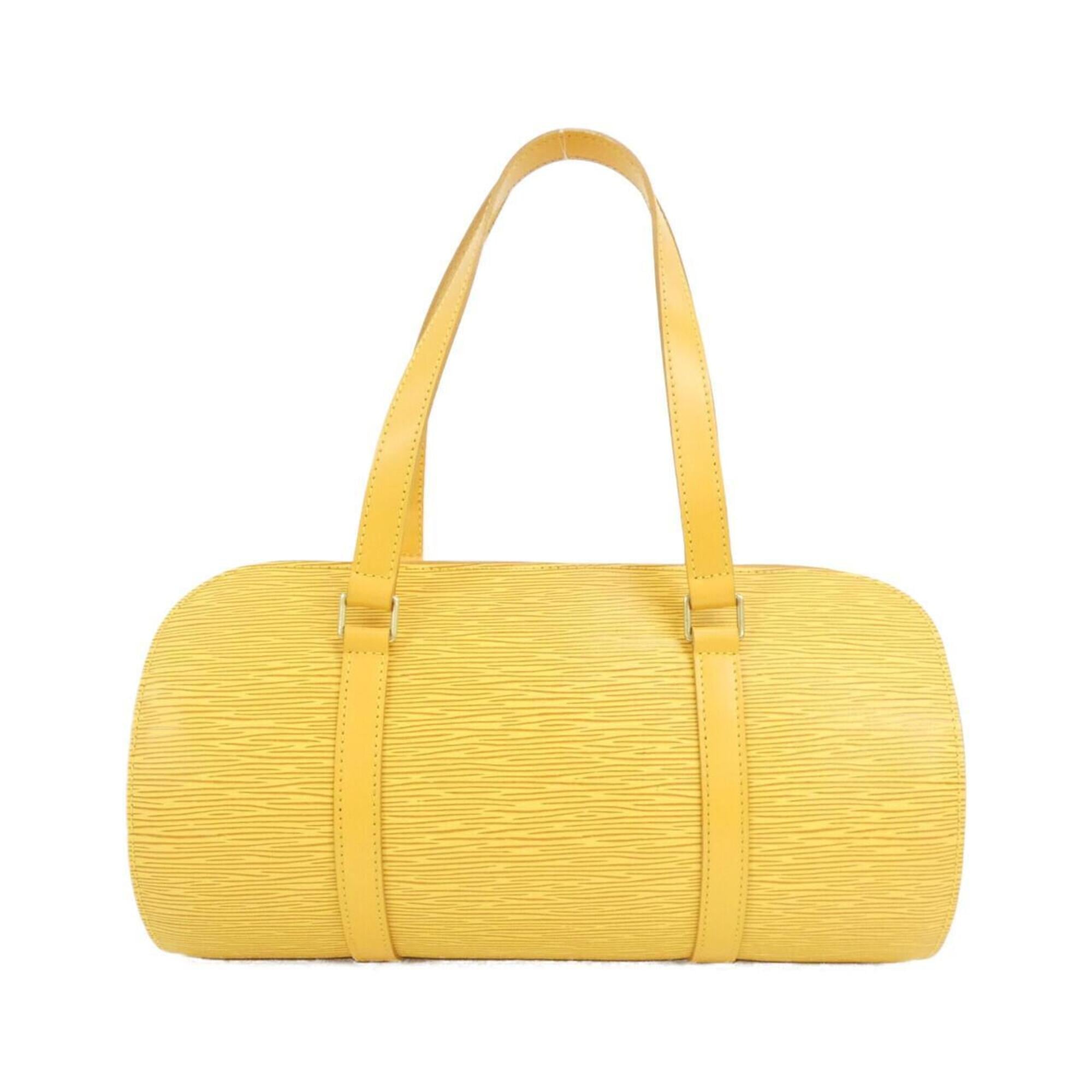 Louis Vuitton Yellow Leather Handbag Pouch (Pre-Owned)