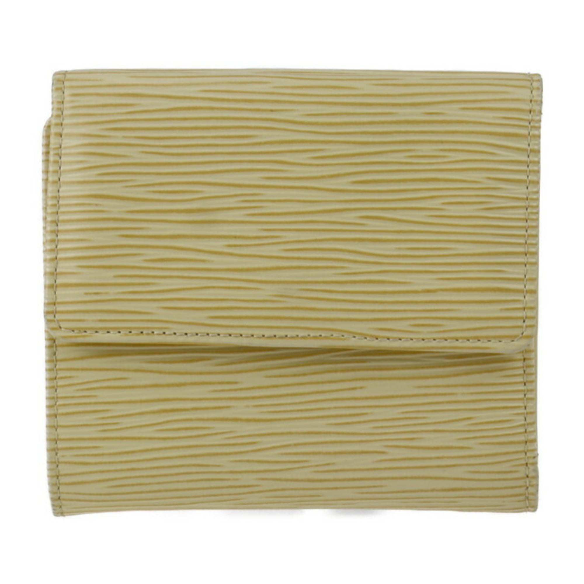 Louis Vuitton Epi Cream Yellow Epi Leather Wallet (Tri-Fold) (Pre-Owned)